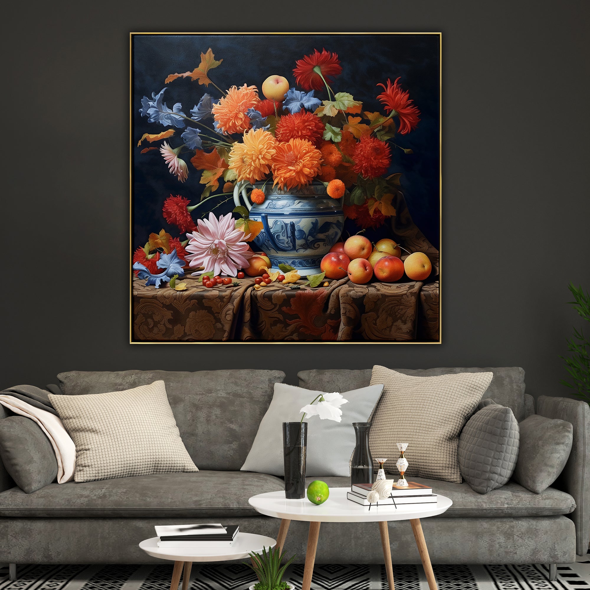 French Bouquet - Elegant Artificial Flower Arrangement for Home Decor, Wedding Centerpieces & Party Decorations