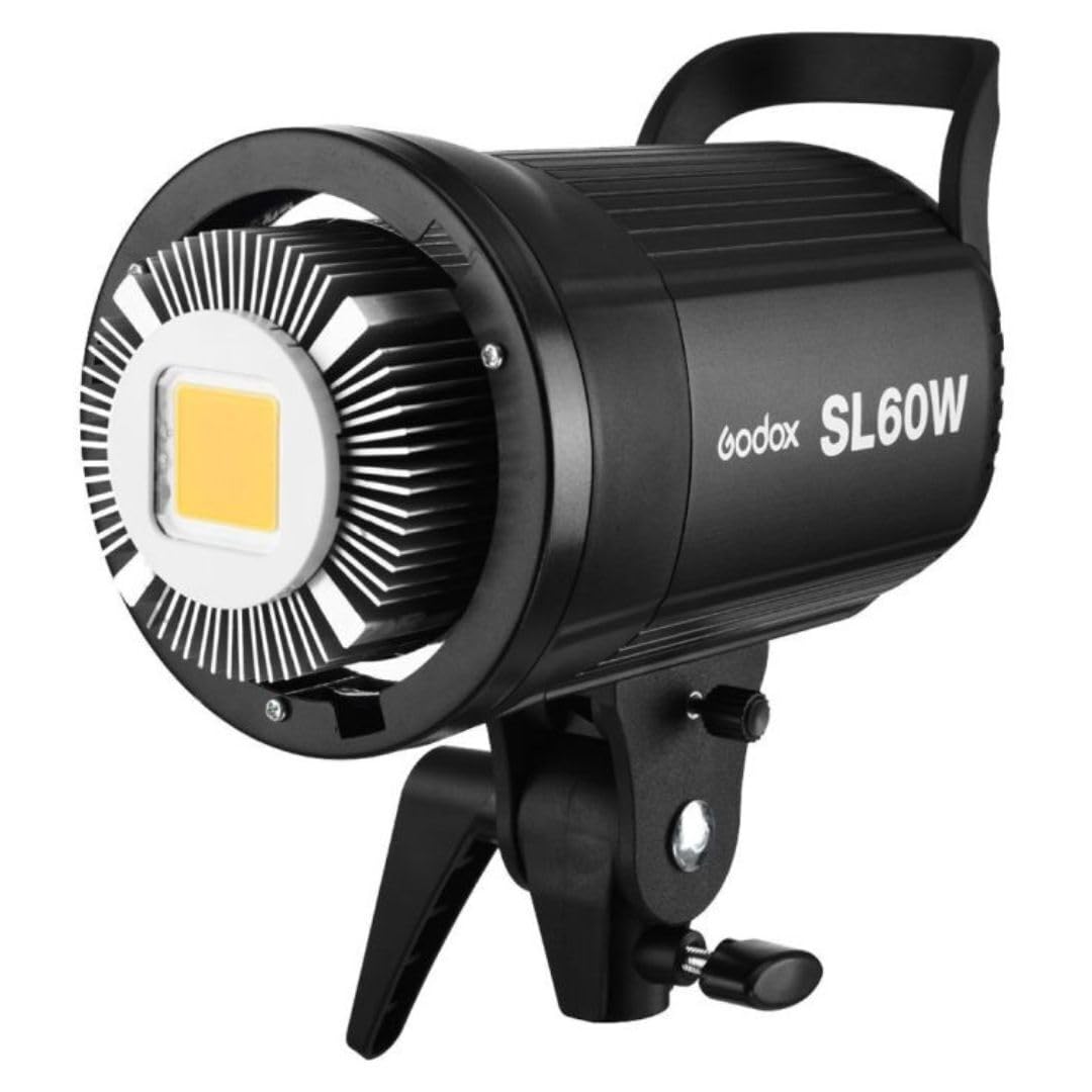 GODOX SL-60W 2x 60W LED Video Light Kit with Ambitful 60x90cm Softbox, Light Stand & Honeycomb Grid - Remote Control Included - Perfect for Film Studios, Photography, YouTube Videos & Live Streaming