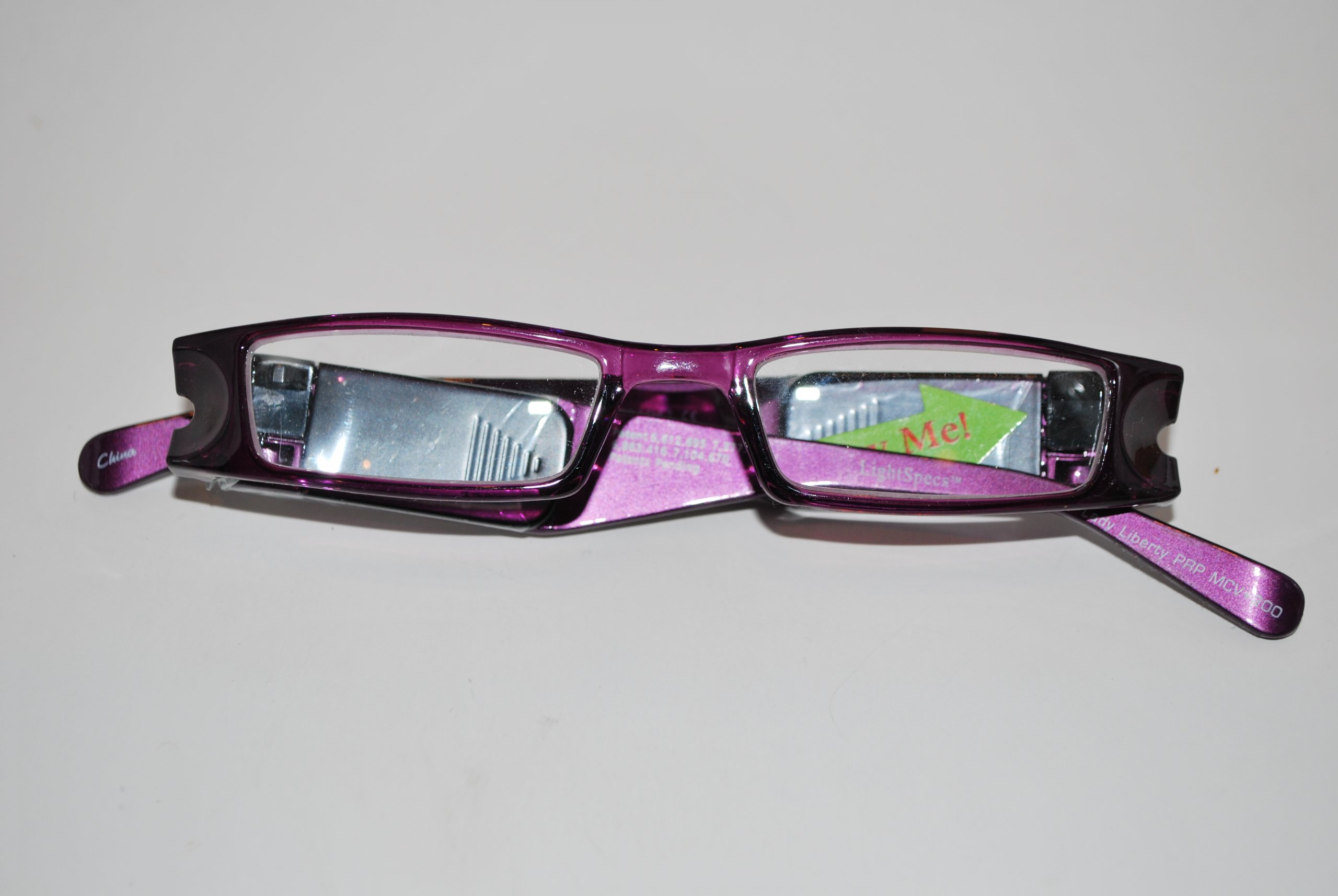 Foster Grant Light Specs 2.00 Purple Reading Glasses for Women & Men - Perfect for Reading Books, Using Smartphones, and Computer Work