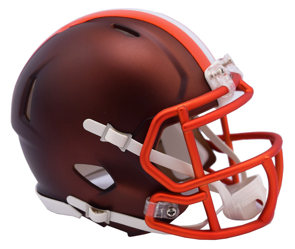 Cleveland Browns Blaze Speed Mini Helmet - Officially Licensed NFL Collectible for Fans & Decor - Perfect for Display, Gifts, and Game Day Spirit