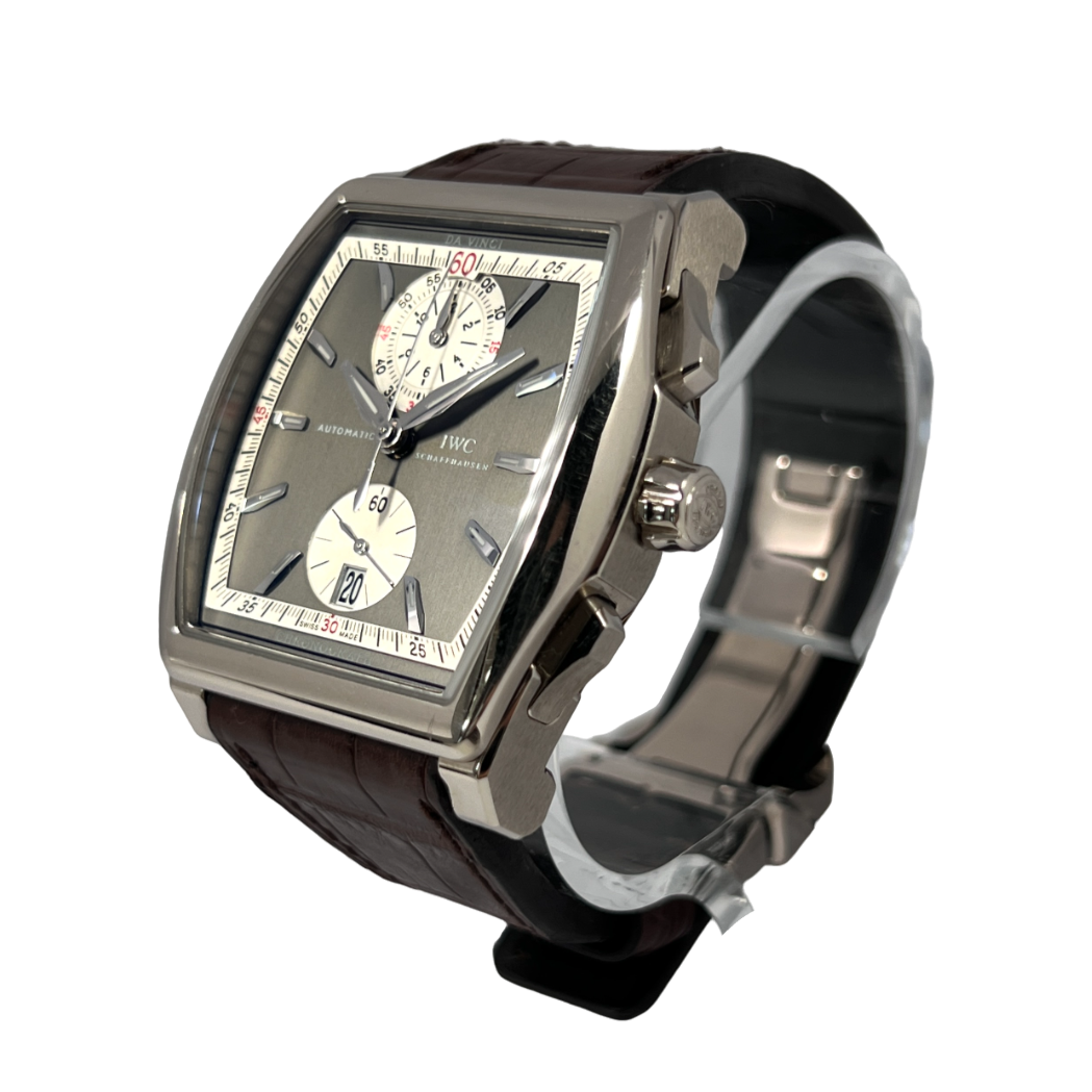 IWC Da Vinci 18k White Gold Men's Luxury Watch - Elegant Dress Watch for Business & Formal Occasions