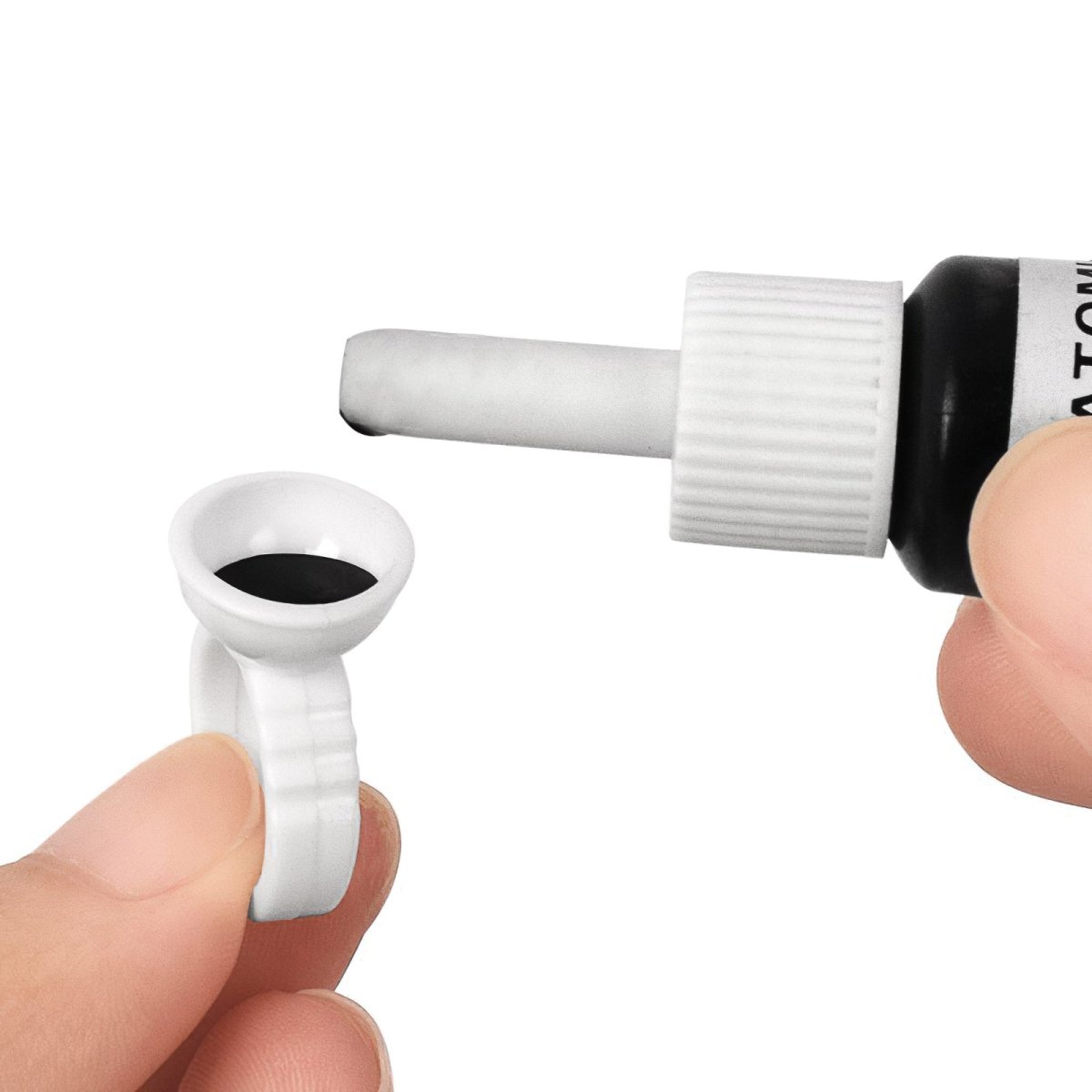 Professional Eyelash Extension Glue Rings (100PCS) - Strong Hold for Flawless Lash Application - Perfect for Salon & Home Use