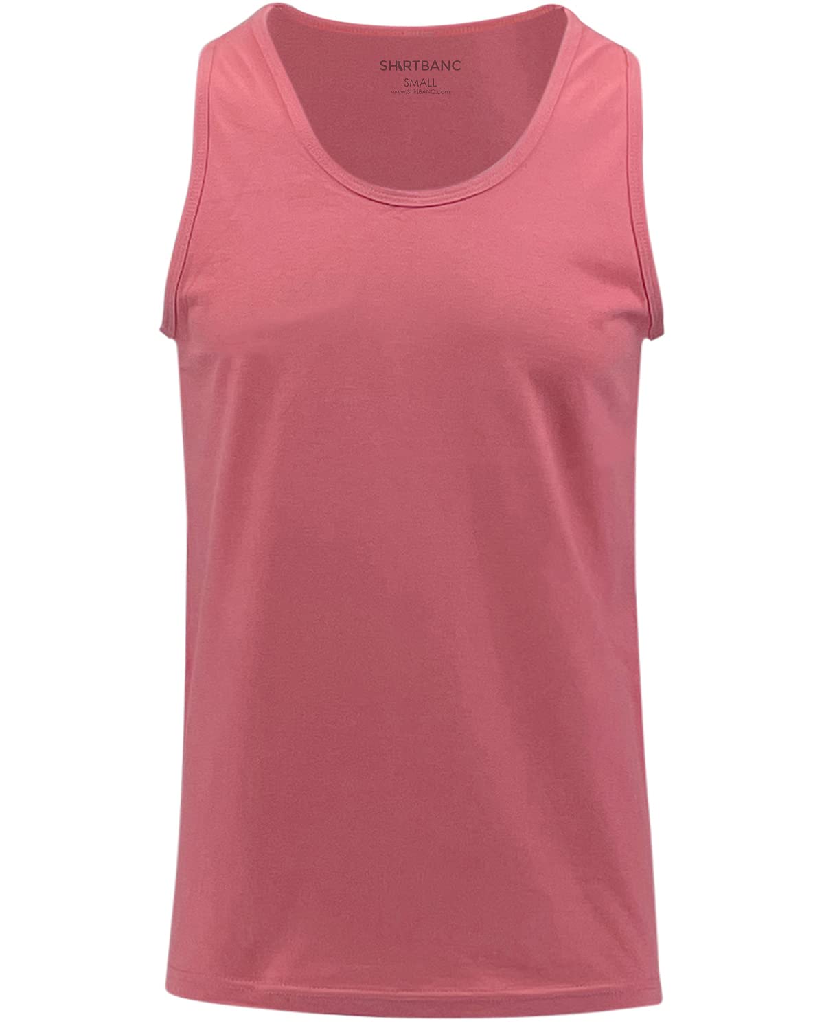 SHIRTBANC Men's Cotton Tank Top - Breathable Workout Shirt for Gym, Running & Beach - Sleeveless Muscle Tee for Summer Outdoor Activities
