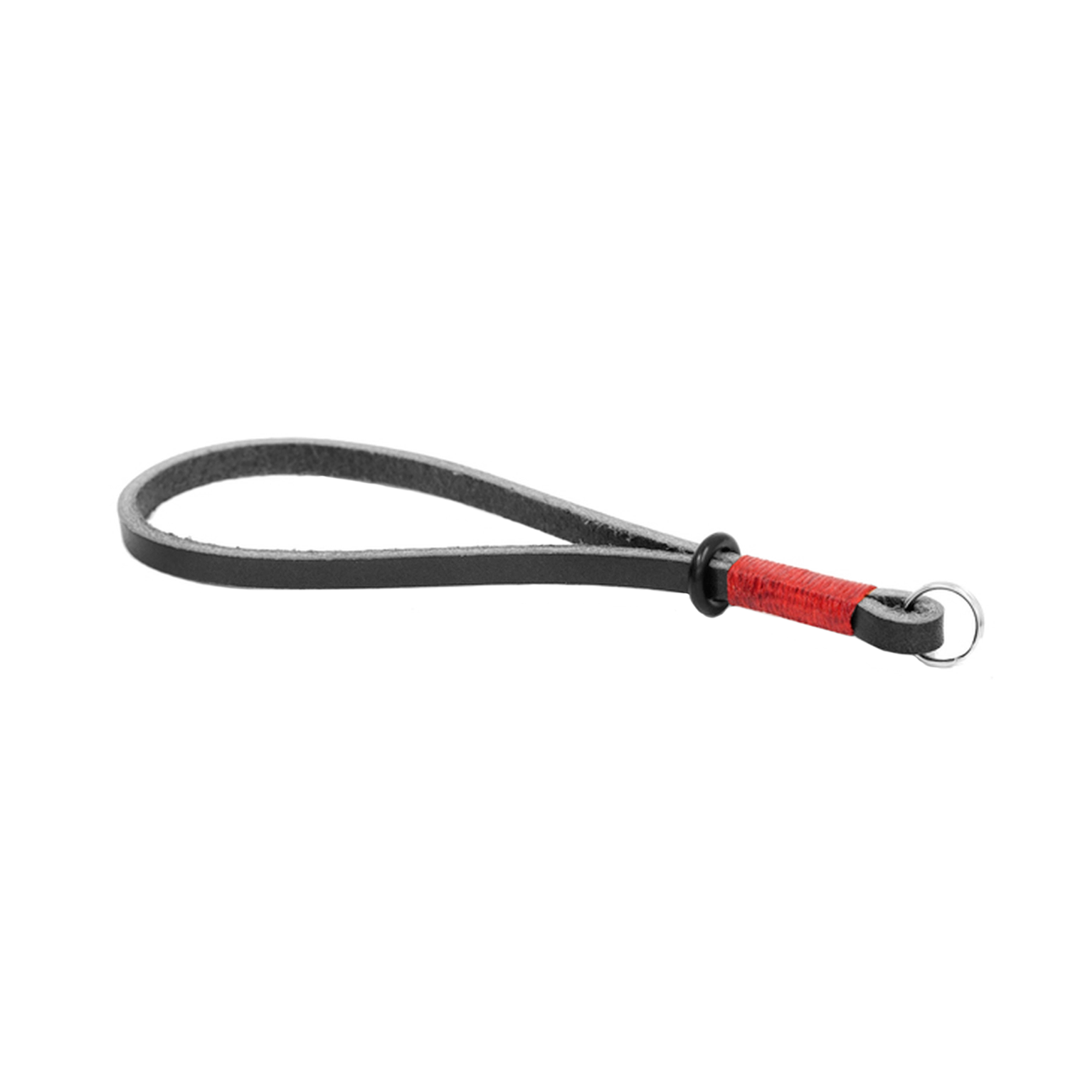 Gordy's Genuine Leather Camera Wrist Strap - Long Adjustable Lug Mount Strap for DSLR/Mirrorless Cameras (Black/Red) - Perfect for Travel, Street & Event Photography