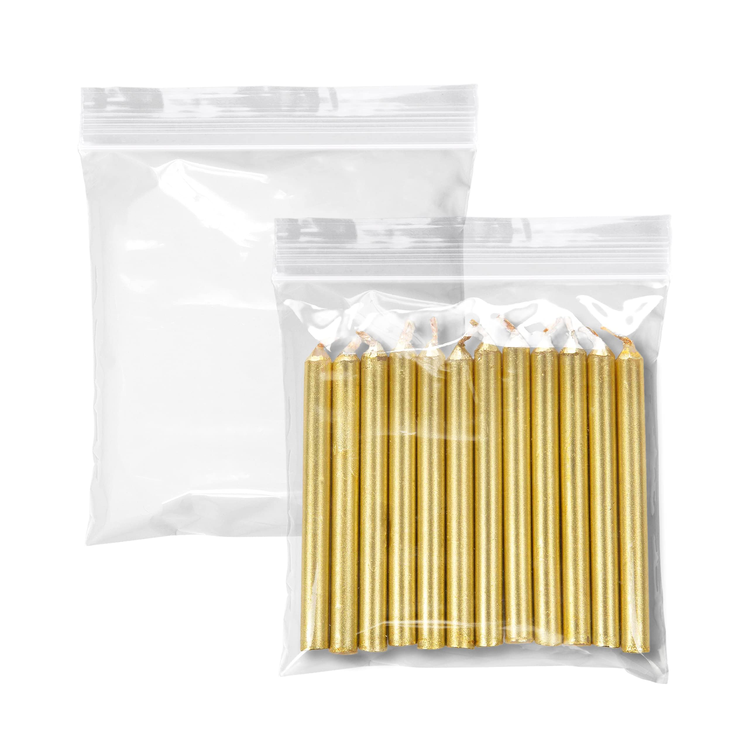1000 Pack 4x4 Inches Clear Reclosable Zipper Bags - 2 Mil Thick Waterproof Plastic Storage Bags for Jewelry, Crafts, Beads & Industrial Use | Durable Resealable Zip Lock Bags for Organizing Small Parts, Snacks & DIY Projects