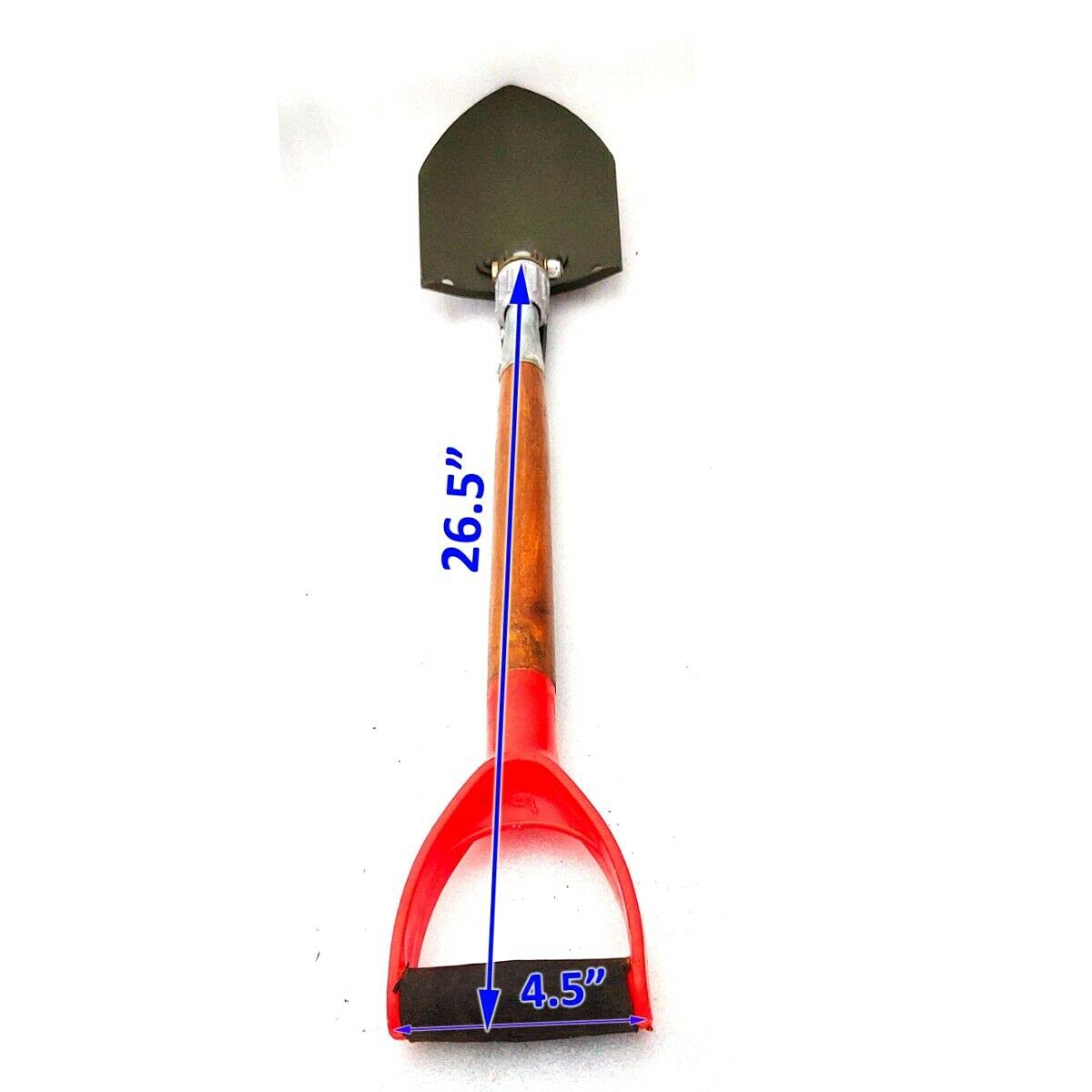 Multi-Function Folding Steel Shovel - Compact Camping & Gardening Spade for Outdoor Adventures, Survival, and Yard Work