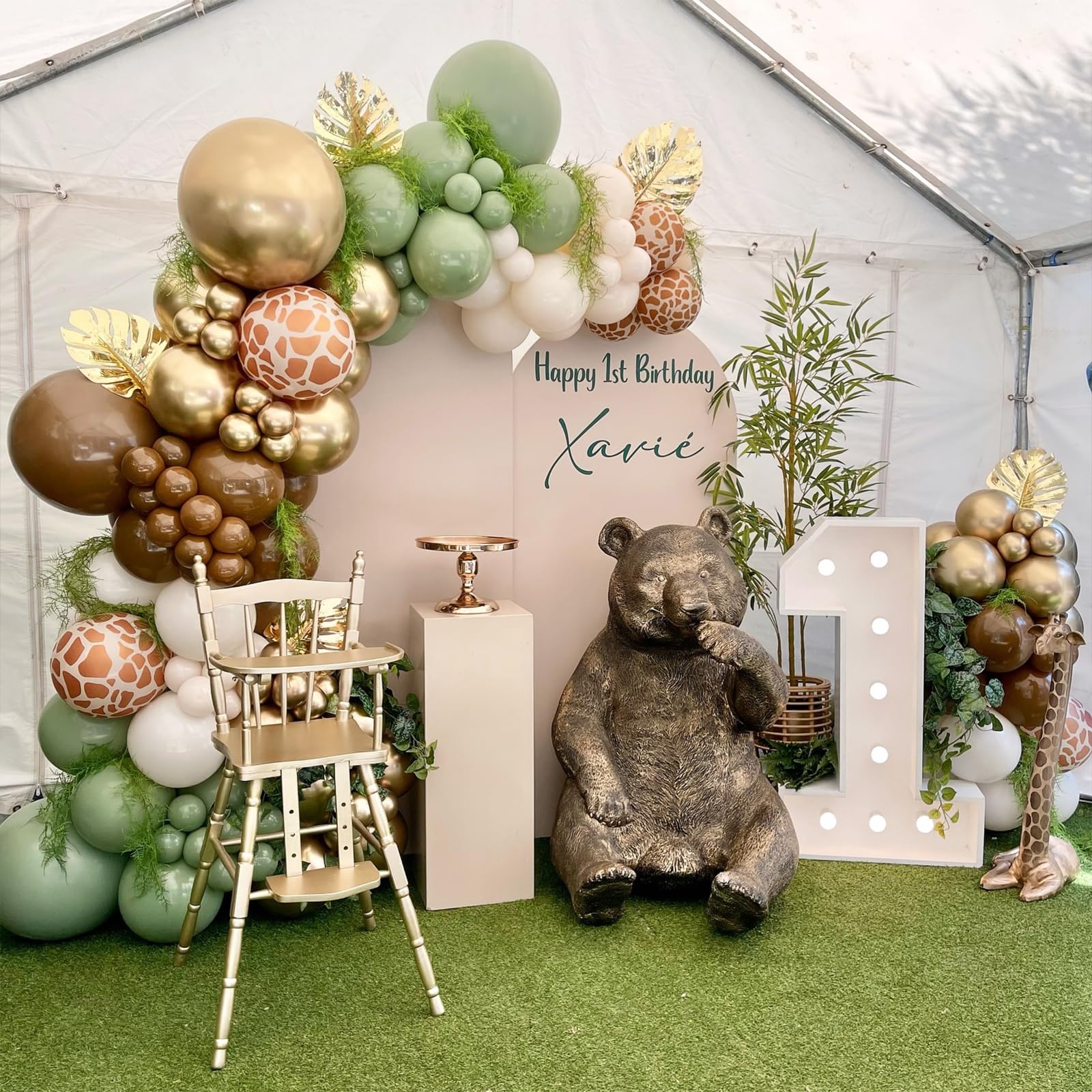NISOCY 102PCS Brown Balloons Arch Garland Kit - 18In, 12In, 10In, 5In Dark Brown Balloons for Birthday, Wedding, Baby Shower, Jungle & Safari Party Decorations | Perfect for Indoor & Outdoor Events, Photo Backdrops, and Themed Celebrations