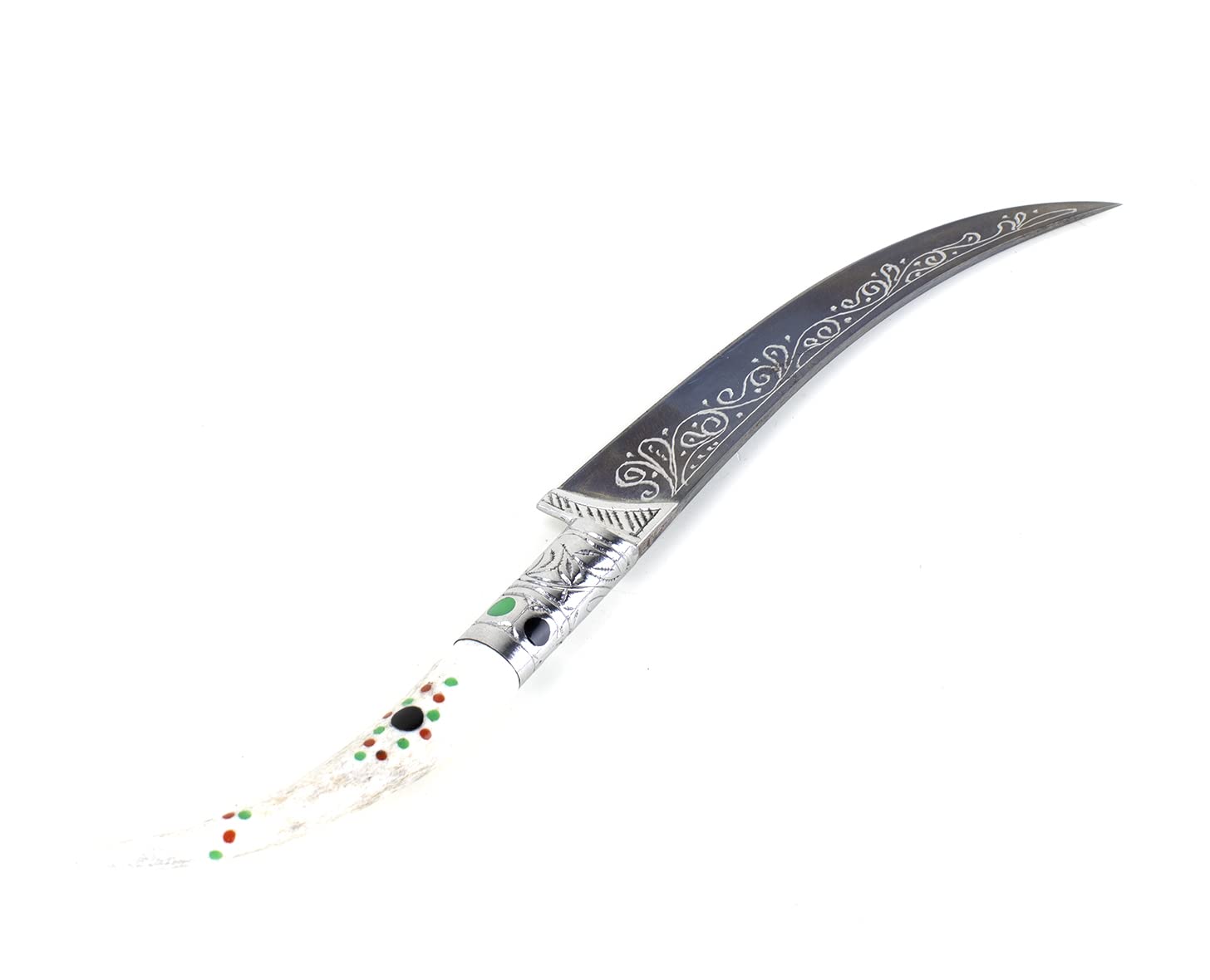 Premium Uzbekistan Handmade Kitchen Knife with Natural Horn Handle - Sharp Chef Knife for Cooking, Slicing & Meat Cutting - Perfect Gift for Home Chefs & Culinary Enthusiasts