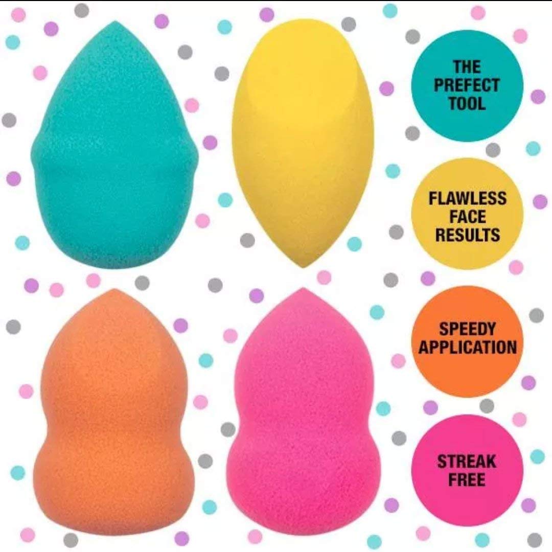 Dr Care Premium Beauty Blender & Powder Puff Set - 5 Shape Variety Pack (Spade) for Flawless Makeup Application | Perfect for Foundation, Concealer & Setting Powder