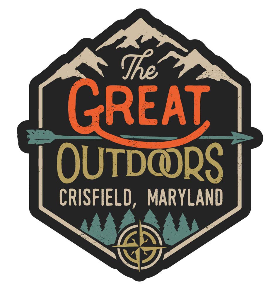 Premium 4-Inch Crisfield Maryland Fridge Magnet - The Great Outdoors Souvenir Design for Refrigerators, Lockers & Office Decor