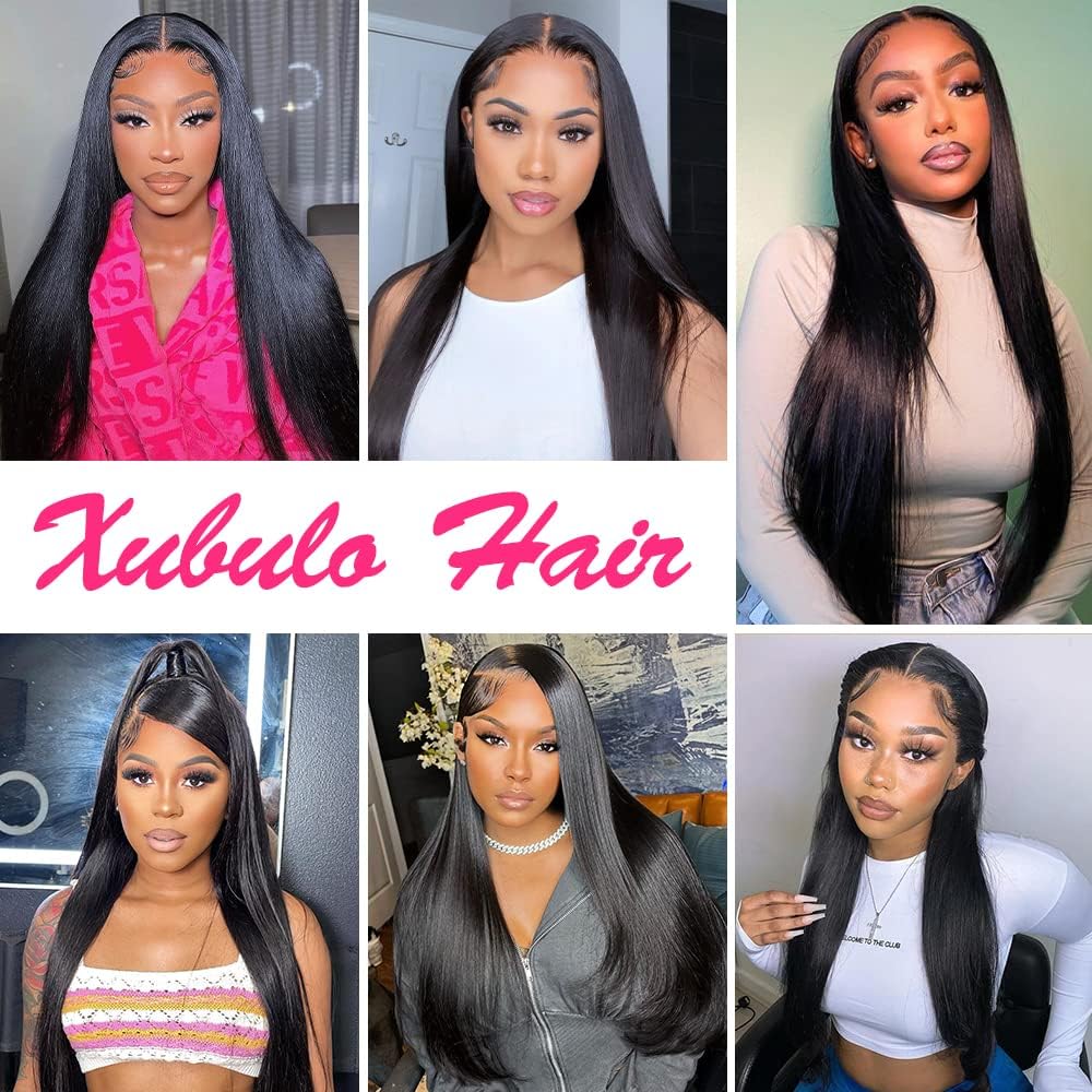 30 Inch Lace Front Wigs Human Hair - Pre Plucked with Baby Hair, 200% Density, Straight 13x4 HD Lace Frontal Wig - Perfect for Daily Wear, Cosplay & Special Occasions