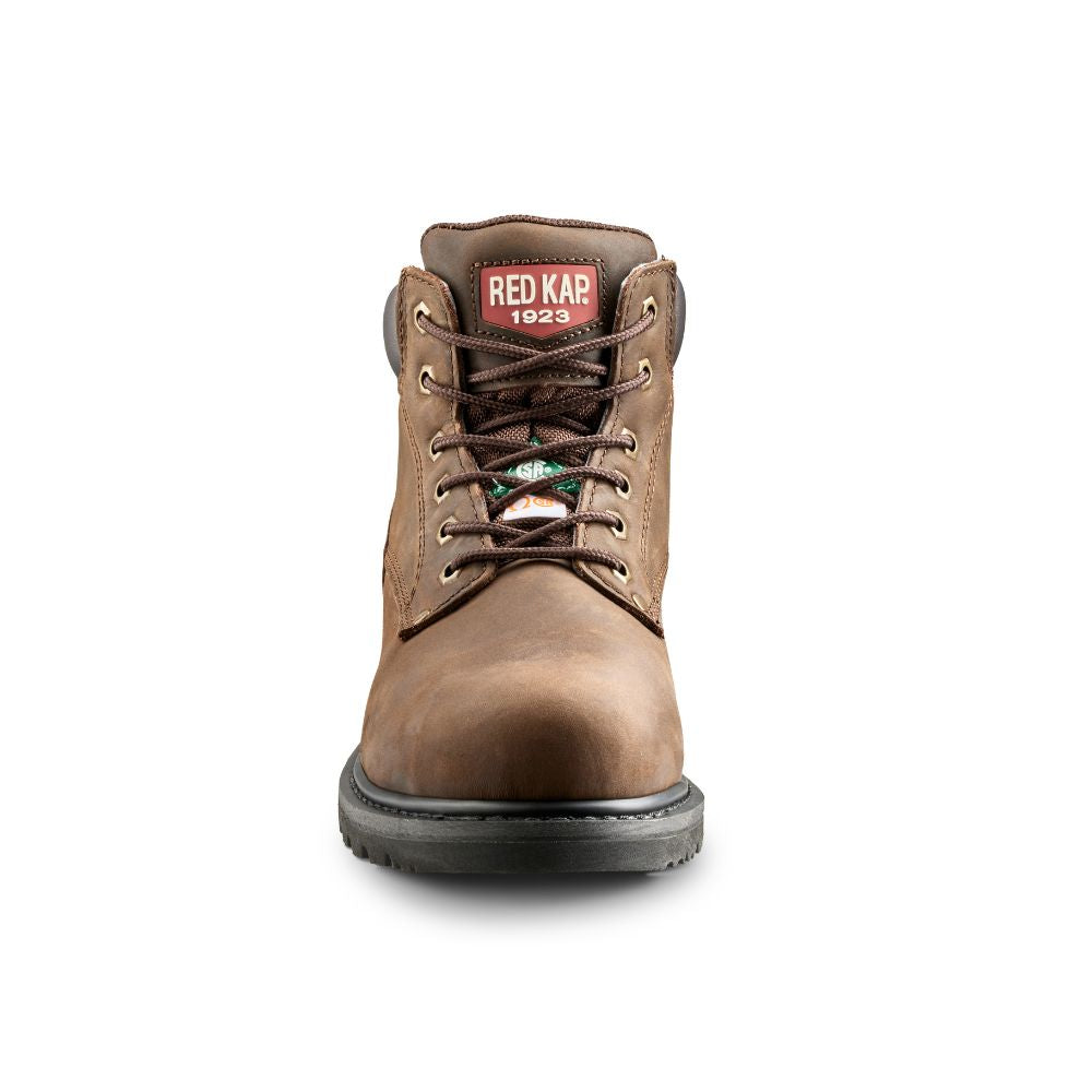 Red Kap Unisex 6 Steel Toe Work Safety CSA Boot CF23101ABR - Brown | OSHA Approved Industrial Boots for Construction, Warehouse & Heavy Duty Work