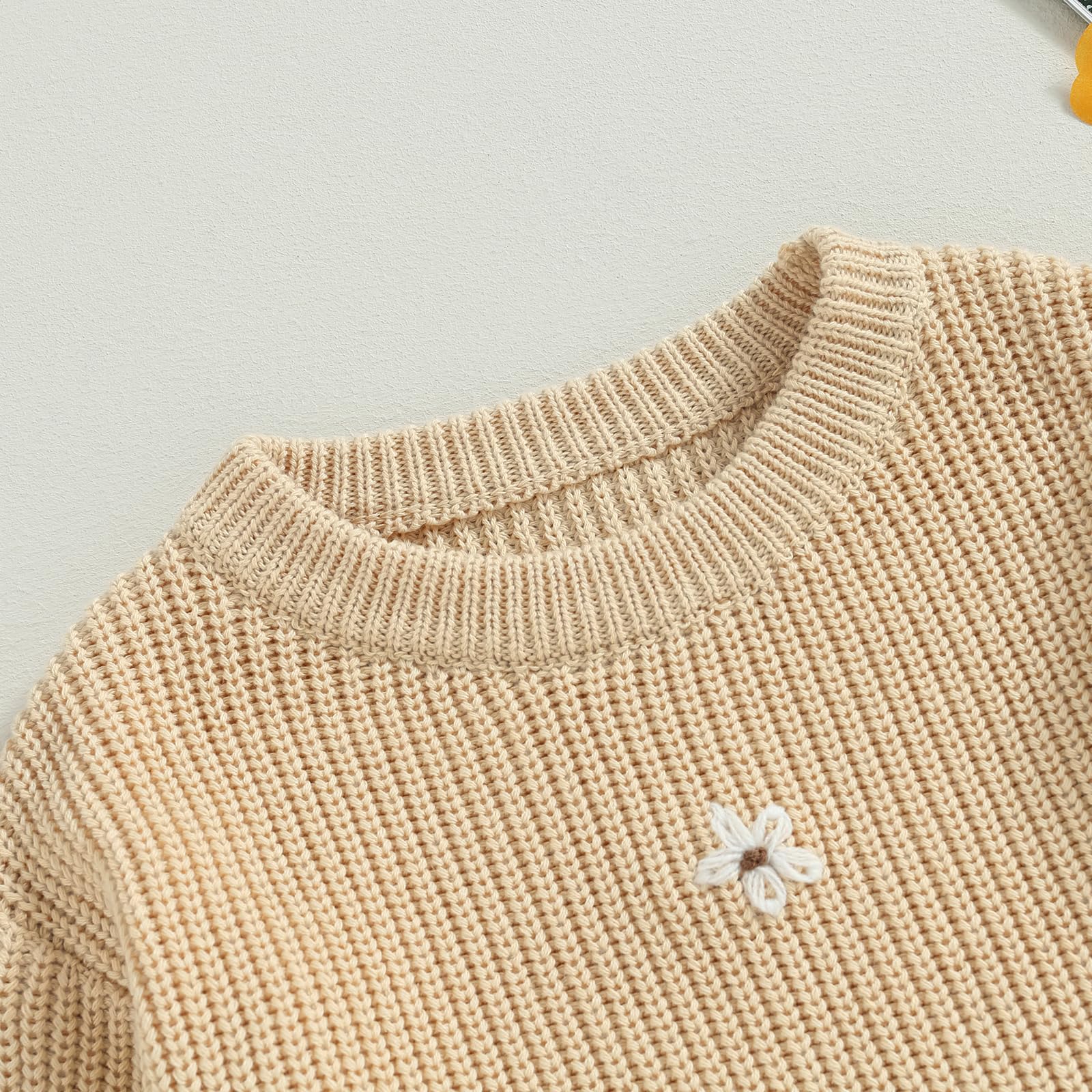 Chunky Knit Sweater for Toddlers - Cozy Fall Winter Baby Clothes for Boys & Girls