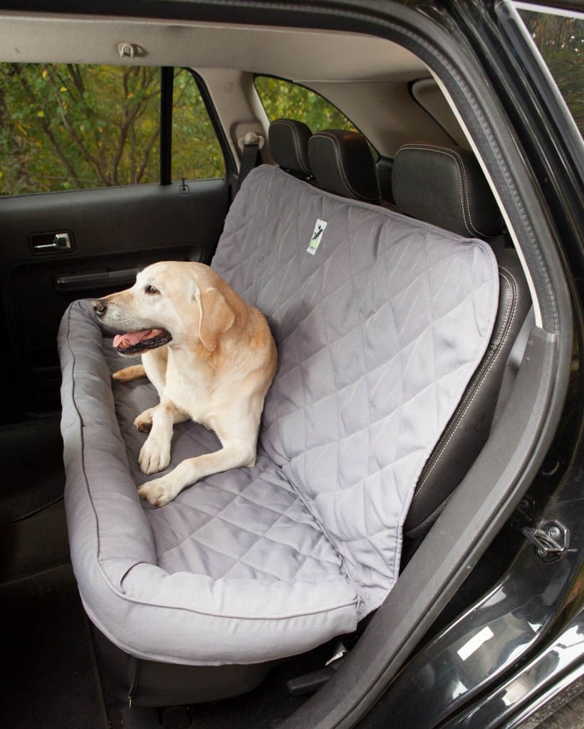 Dog Car Seat Protector with Headrest Cover - Waterproof & Non-Slip Back Seat Cover for Pets - Perfect for Road Trips, Travel, and Daily Commutes