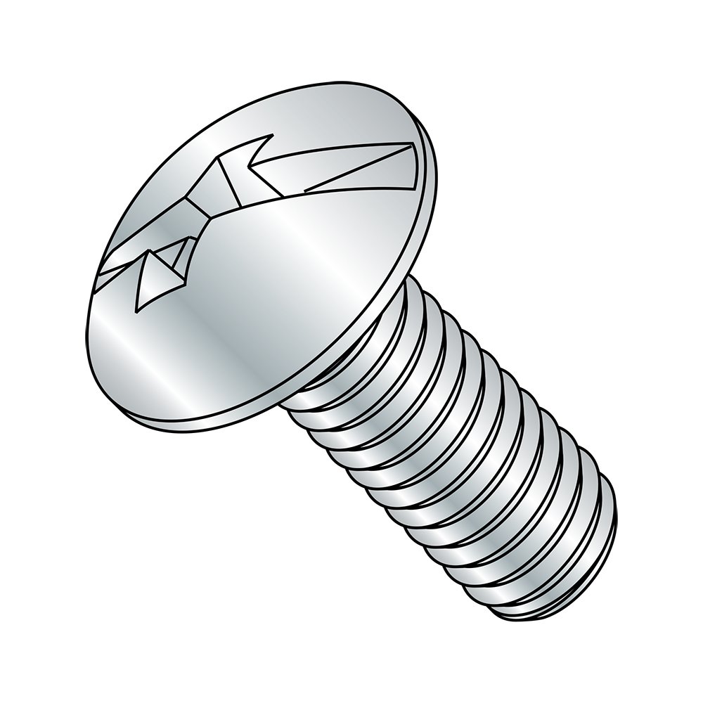 Steel Truss Head Machine Screw 1/4