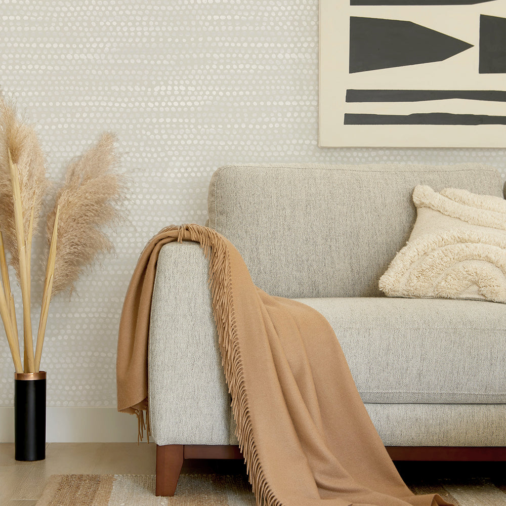 Self-Adhesive Moire Dots Wallpaper Removable - Peel and Stick Wall Decals for Bedroom, Living Room, Nursery & Office Decor