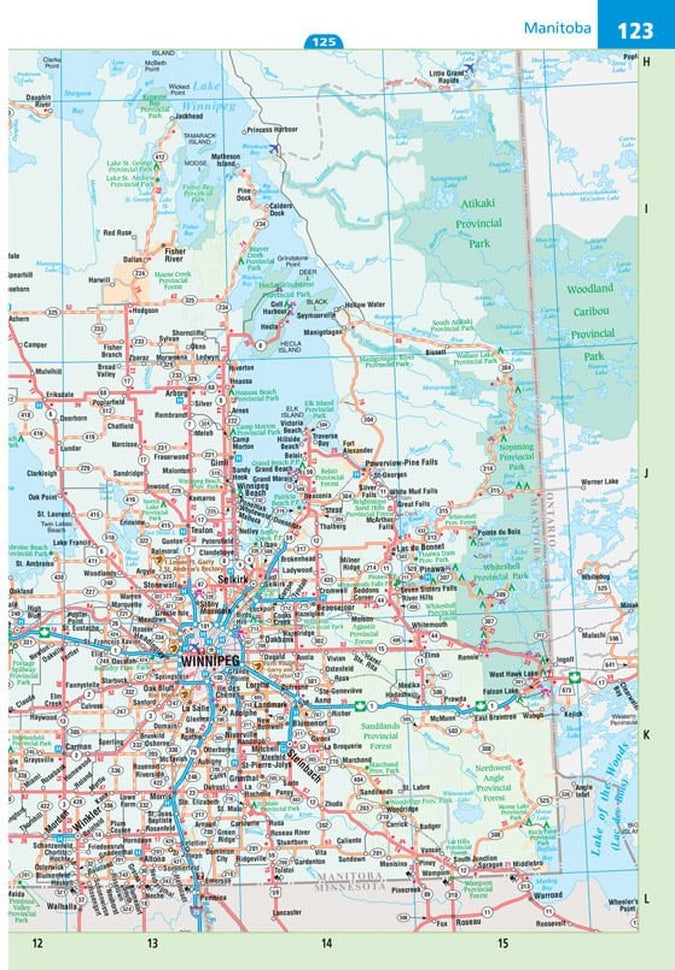 MapArt Winnipeg & Manitoba Street Atlas 2023 Edition - Manitoba Back Road Atlas | Detailed Road Maps for Travel, Hiking & Road Trips in Canada