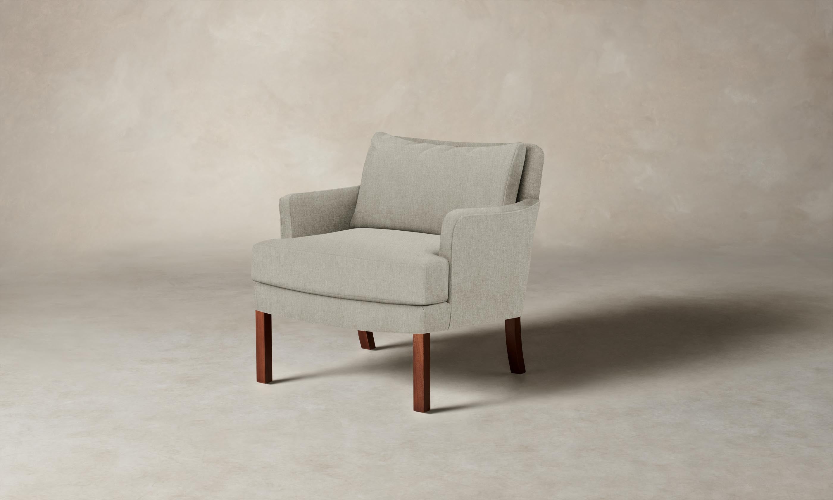 Kaye Chair - Performance Tweed Oatmeal Upholstered Accent Chair for Living Room, Bedroom & Office - Modern Comfortable Seating Furniture for Home Decor