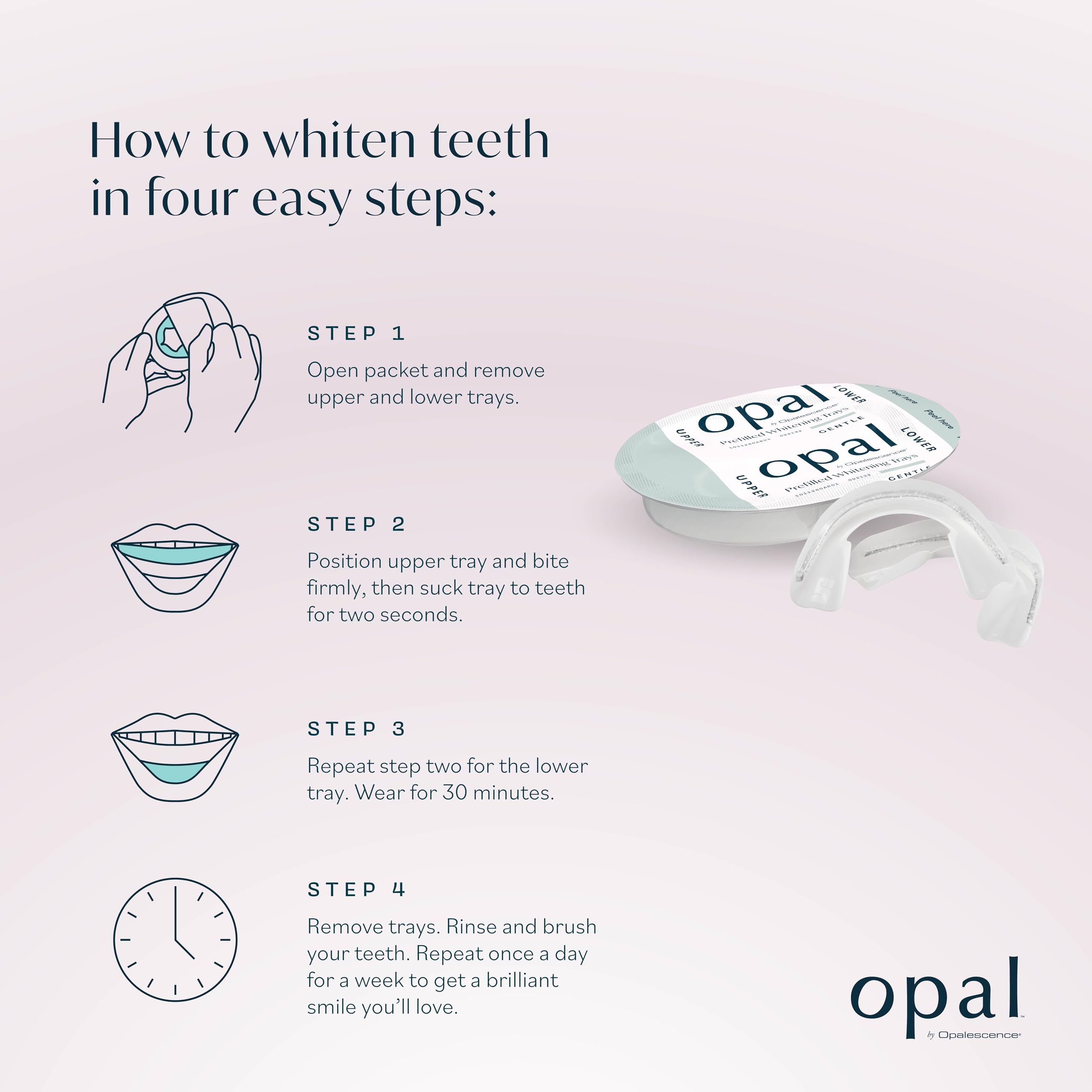 Opalescence Go Teeth Whitening Kit - 7 Prefilled Trays with Sensitivity Toothpaste (4.7oz) | Hydrogen Peroxide Formula | Cool Mint Flavor | Professional Whitening for Sensitive Teeth | At-Home & Travel Use | Made by Ultradent 5761-5526-1