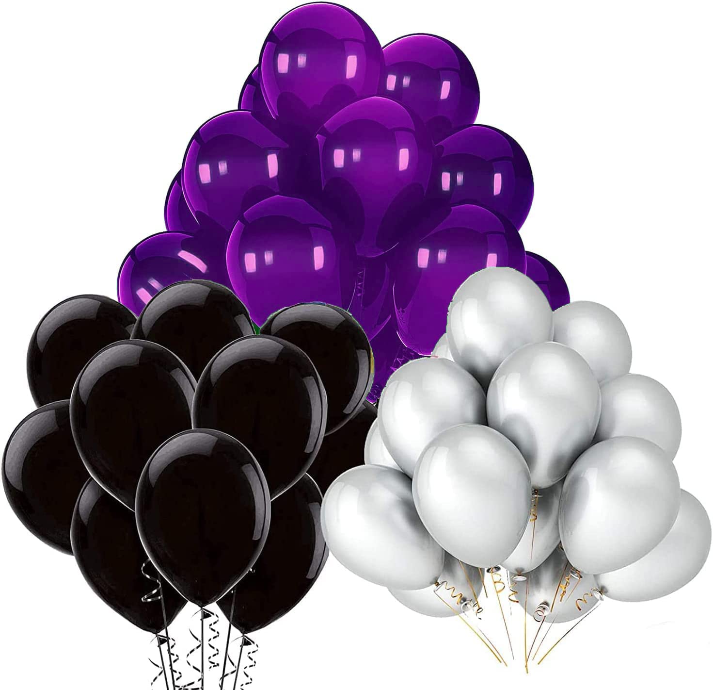 2025 Graduation Party Decorations - 30Pcs Purple & Black Balloons for Class of 2025, Birthday & Halloween Decor | Perfect for Graduation Ceremonies, Home Parties & School Events