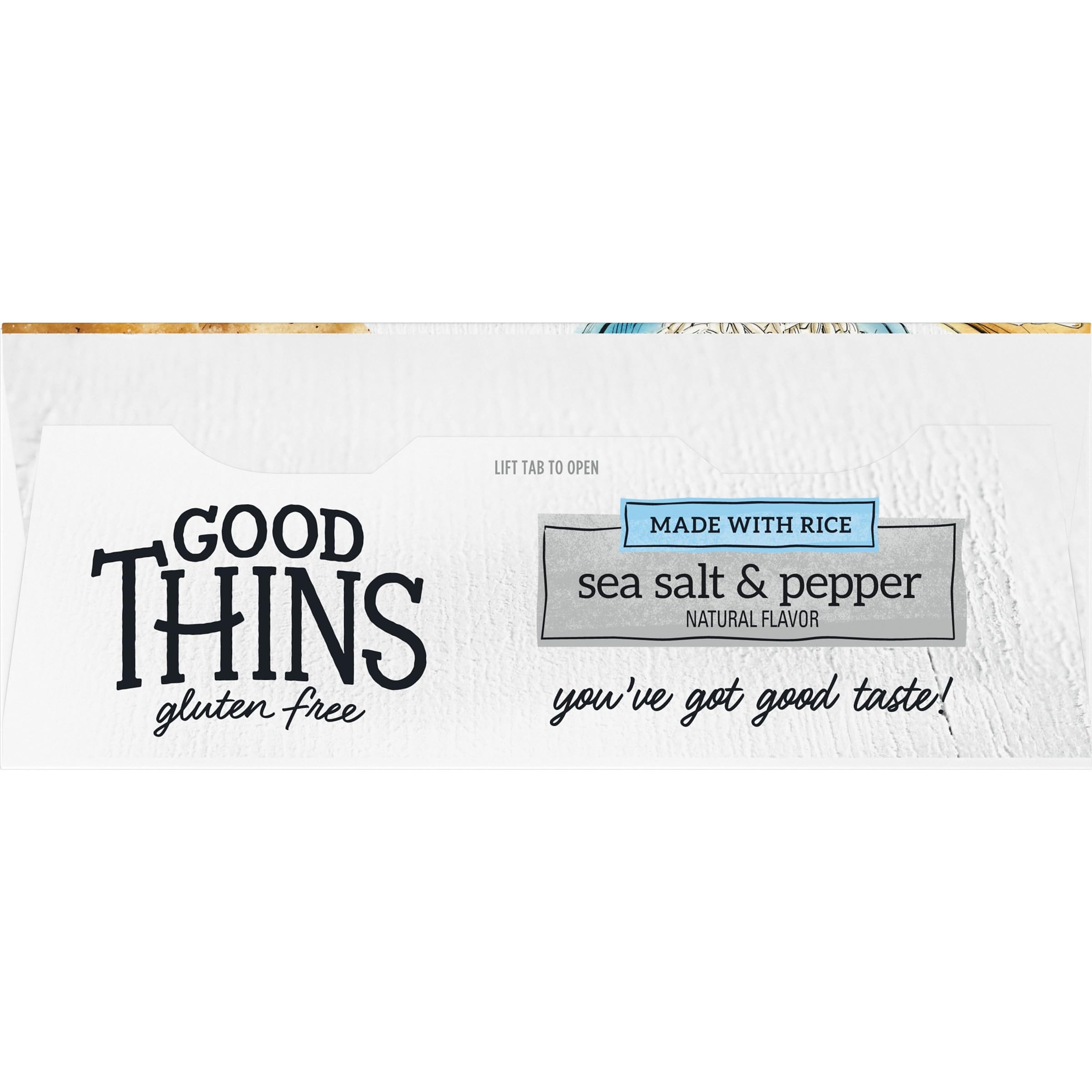 Gluten Free Sea Salt & Pepper Rice Snacks - Healthy Crackers for Adults & Kids, 3.5 oz - Perfect for Office Snacks, School Lunches & On-the-Go Travel