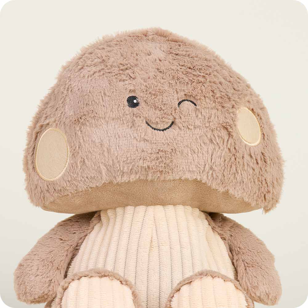 Brown Mushroom Warmies - Microwaveable Heating Pad for Pain Relief & Comfort - Perfect for Cold Weather, Stress Relief & Relaxation at Home or Office