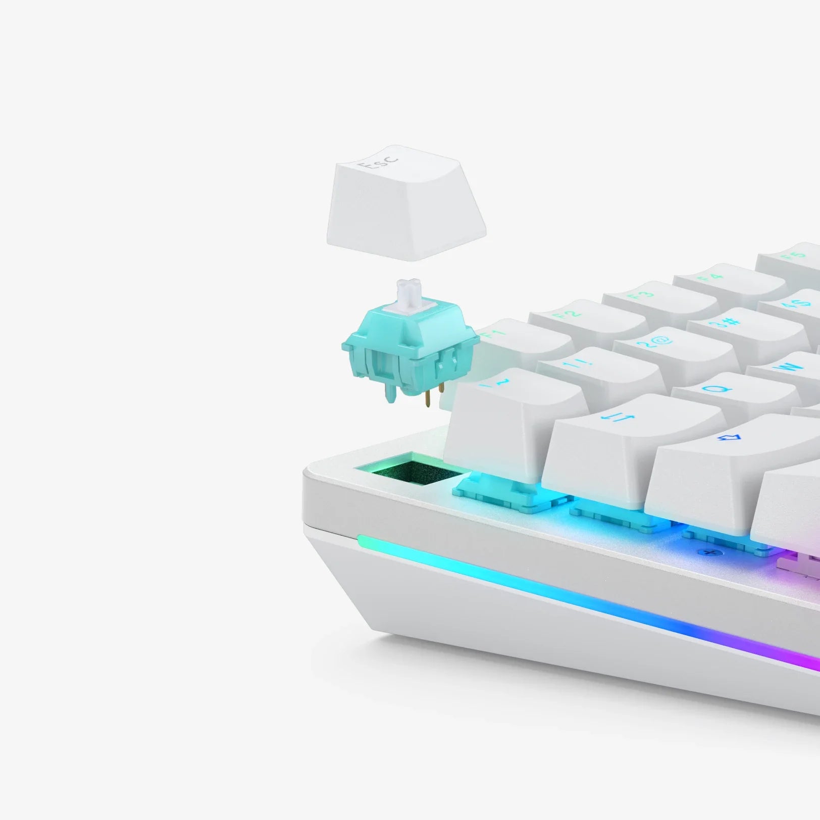 Lynx MX Mechanical Keyboard Switches - Smooth Linear Unlubed for Gaming & Typing | Compatible with Custom Keyboards & DIY Builds | Perfect for Esports, Office Work & Mechanical Keyboard Enthusiasts