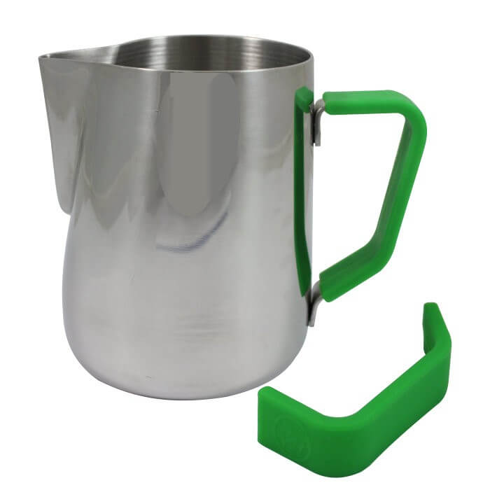 Non-Slip Silicone Pitcher Handle Grip - Heat Resistant & Comfortable Green Kitchen Accessory for Safe Pouring of Hot Liquids, Soups, and Beverages