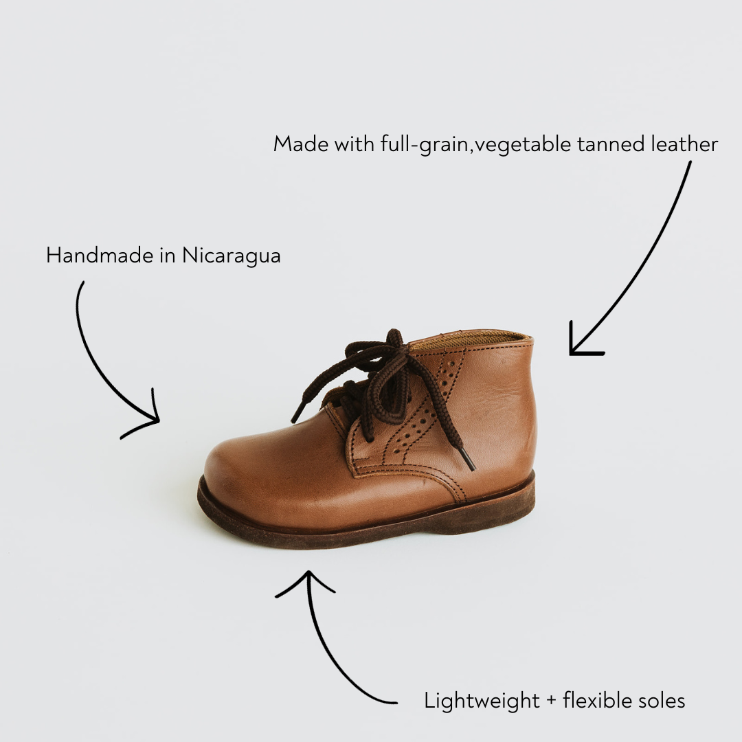 Premium Espresso Paseo Leather Boots for Kids - Waterproof & Durable Children's Winter Boots - Perfect for Outdoor Play, School & Snow Days