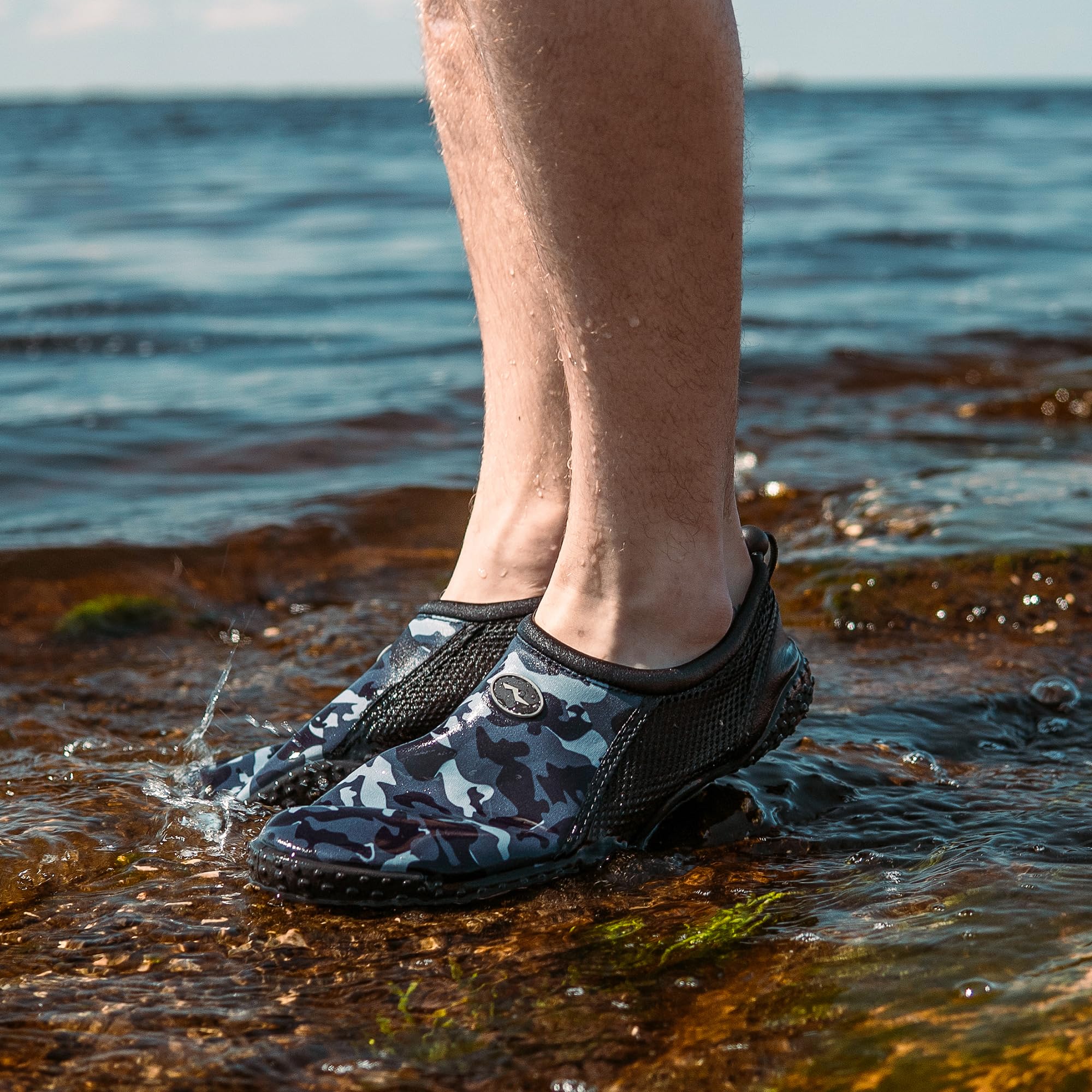 NORTY Wave Aqua Sock Water Shoes for Men | Swim & Beach Shoes | Quick-Dry Aqua Socks for Swimming, Surfing & Water Sports | Ideal for Beach, Pool & Outdoor Activities