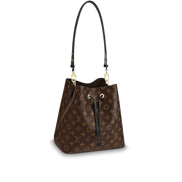 Louis Vuitton NéoNoé Monogram Black Leather Shoulder Bag - Stylish Designer Handbag for Women, Perfect for Work, Travel & Everyday Use