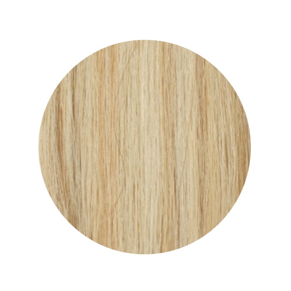 Premium 613/10 Blonde Caramel Human Hair Clip-in Extensions - 7 Piece Set (20 Inch) for Volume & Length - Perfect for Parties, Weddings & Daily Styling