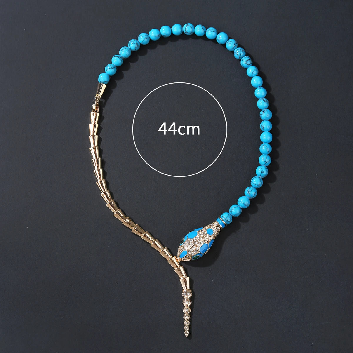 Stylish Cubic Zirconia Snake Pendant Necklace for Women - Elegant Animal Jewelry for Party, Evening Wear & Costume Accessories - Perfect Gift for Birthday, Anniversary & Special Occasions