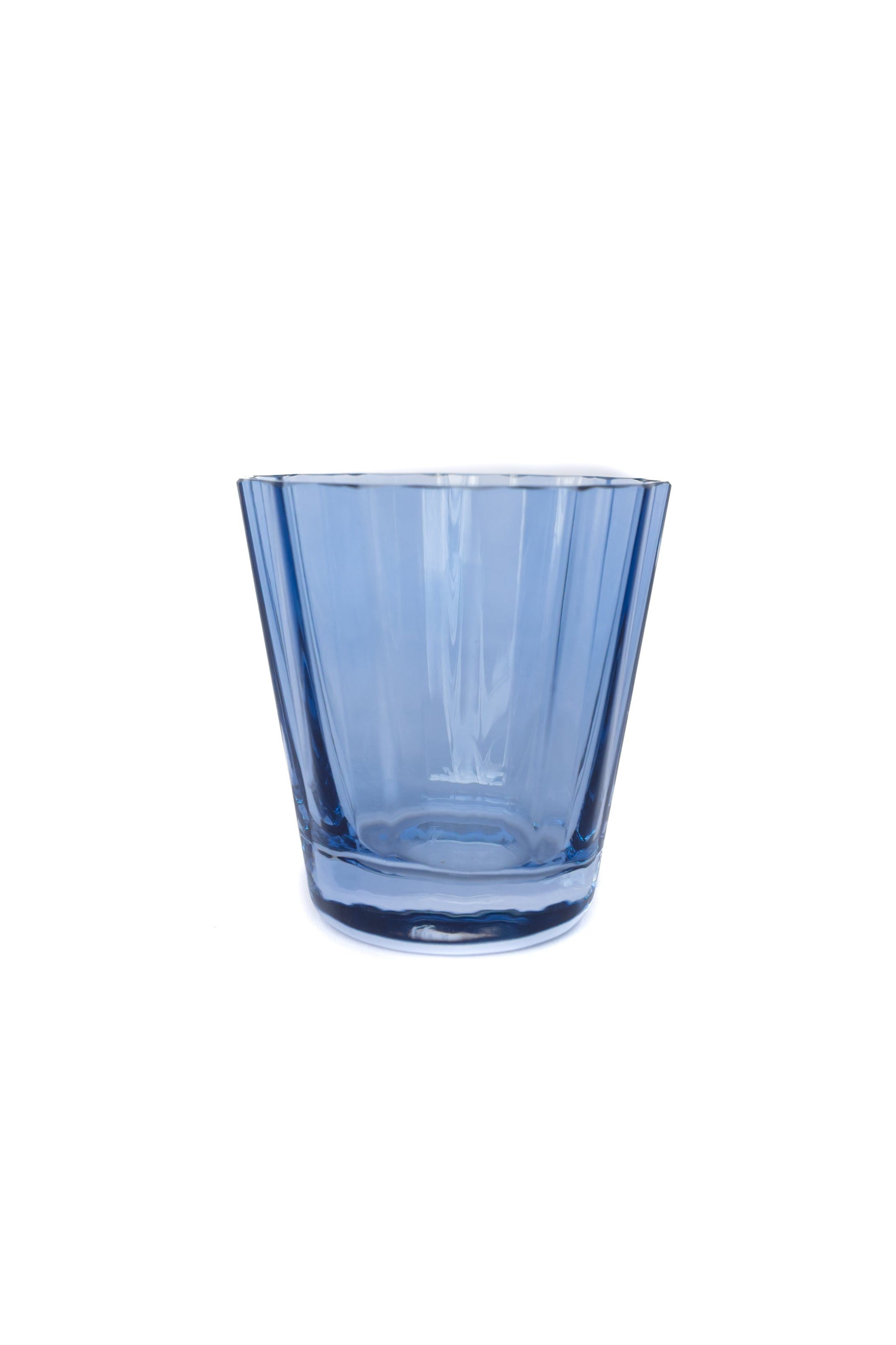 Estelle Colored Sunday Lowball Glasses - Set of 6 Cobalt Blue Drinking Glasses for Cocktails, Juice & Iced Coffee | Perfect for Home Bar, Parties & Everyday Use