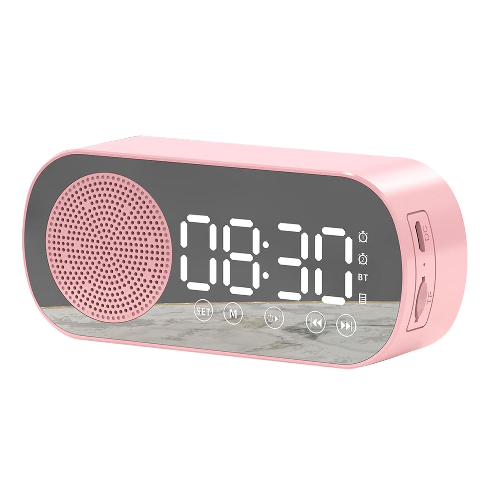 Digital Alarm Clock with FM Radio - Large LED Display, Adjustable Brightness & Snooze Function for Bedroom, Office, Nightstand | Perfect for Home, Travel & Gift Giving