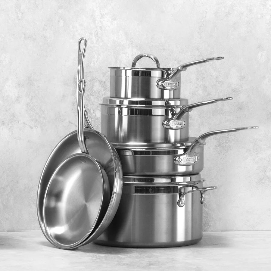 Premium Probond 10-Piece Nonstick Cookware Set - Pots & Pans for Frying, Boiling & Sauteing - Perfect for Home Cooking, Meal Prep & Family Dinners