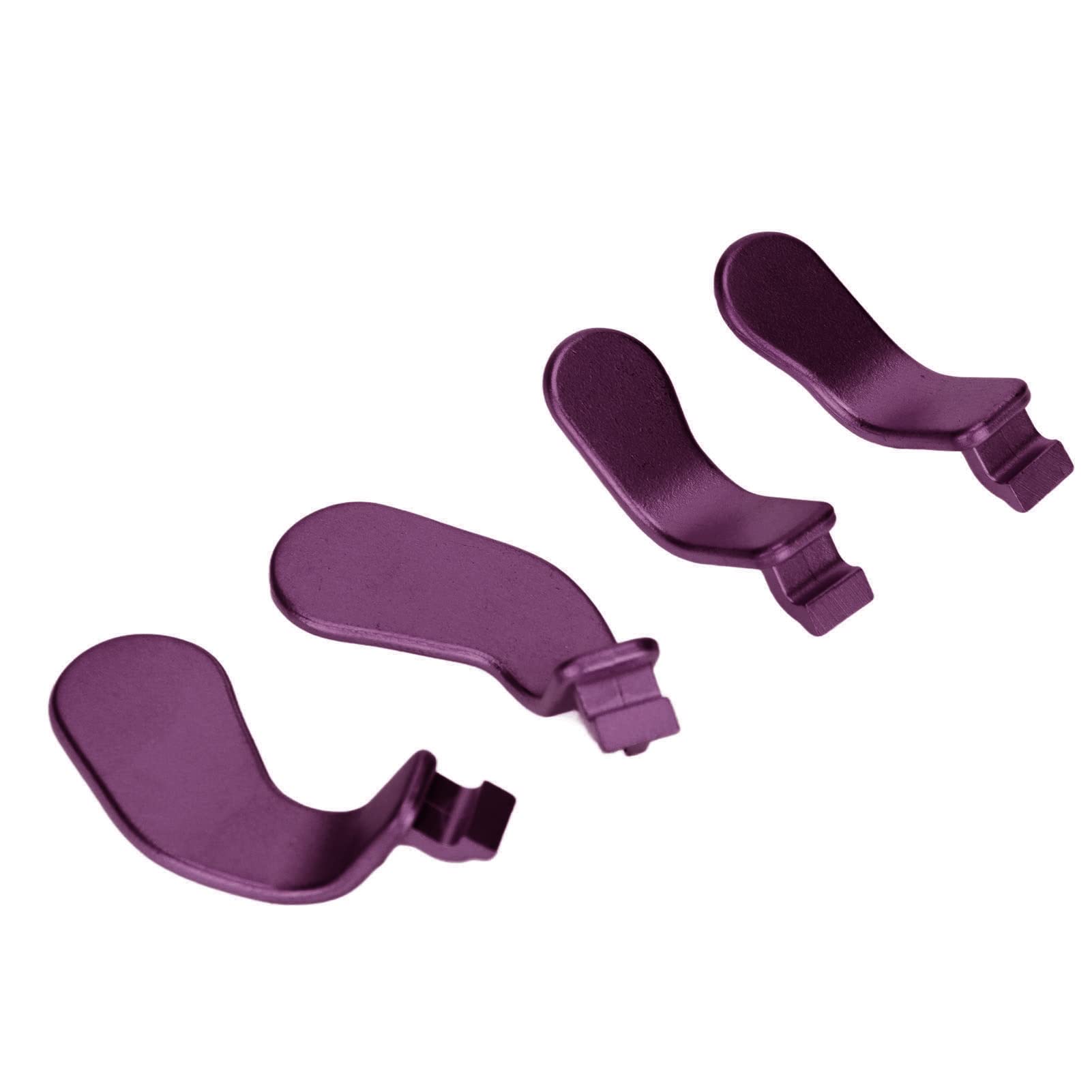 Premium Stainless Steel Controller Paddles - 4-Piece Replacement Parts for Elite Series 2 Controller (Purple) | Enhanced Gaming Control for Xbox One & PC | Perfect for Competitive Play & Custom Mods