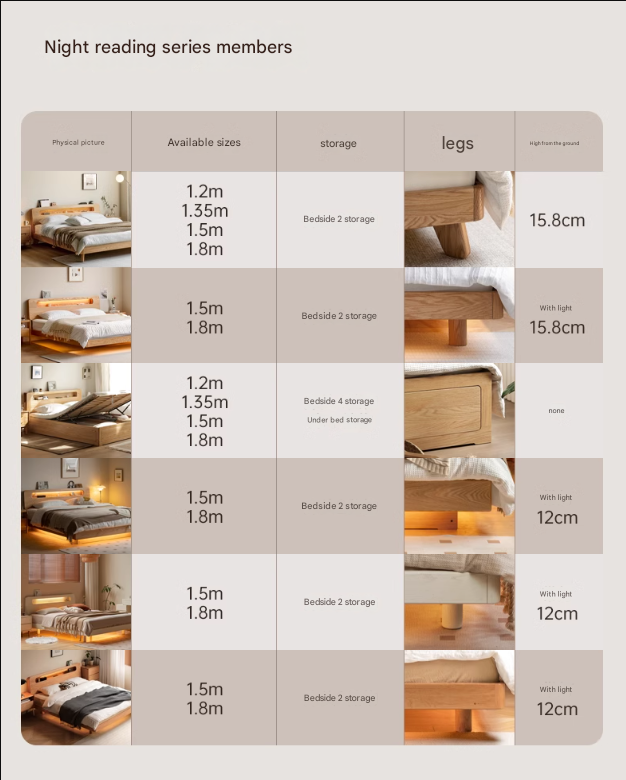 Solid Oak Wood Suspension Luminous Bed - Modern Floating Platform Bed with LED Lighting for Bedroom, Guest Room, or Dorm
