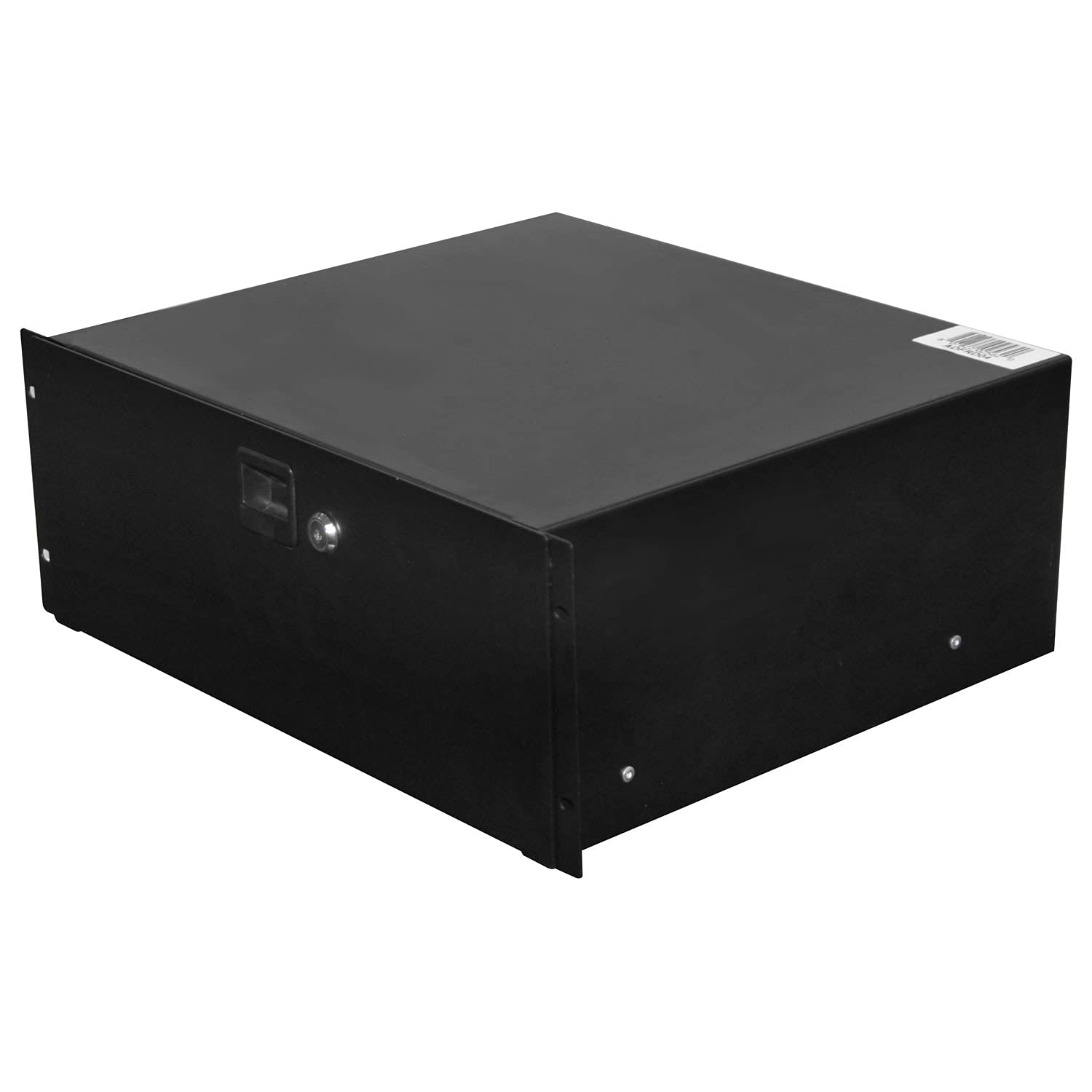 Odyssey ARDP04 4-Space Pro Rack Drawer with Lock - Secure Storage for DJ Equipment, Studio Gear & Audio Accessories - Perfect for Music Production & Live Performances