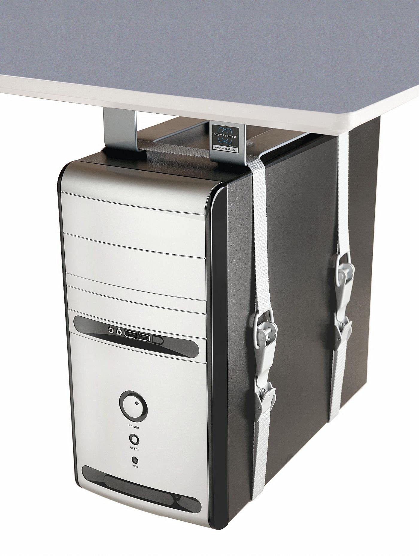 LiftFix CPU Holder with 60mm Spacer - Silver (Model 427-CS17) | Secure PC Case Mounting Bracket for Computer Builds & Workstations