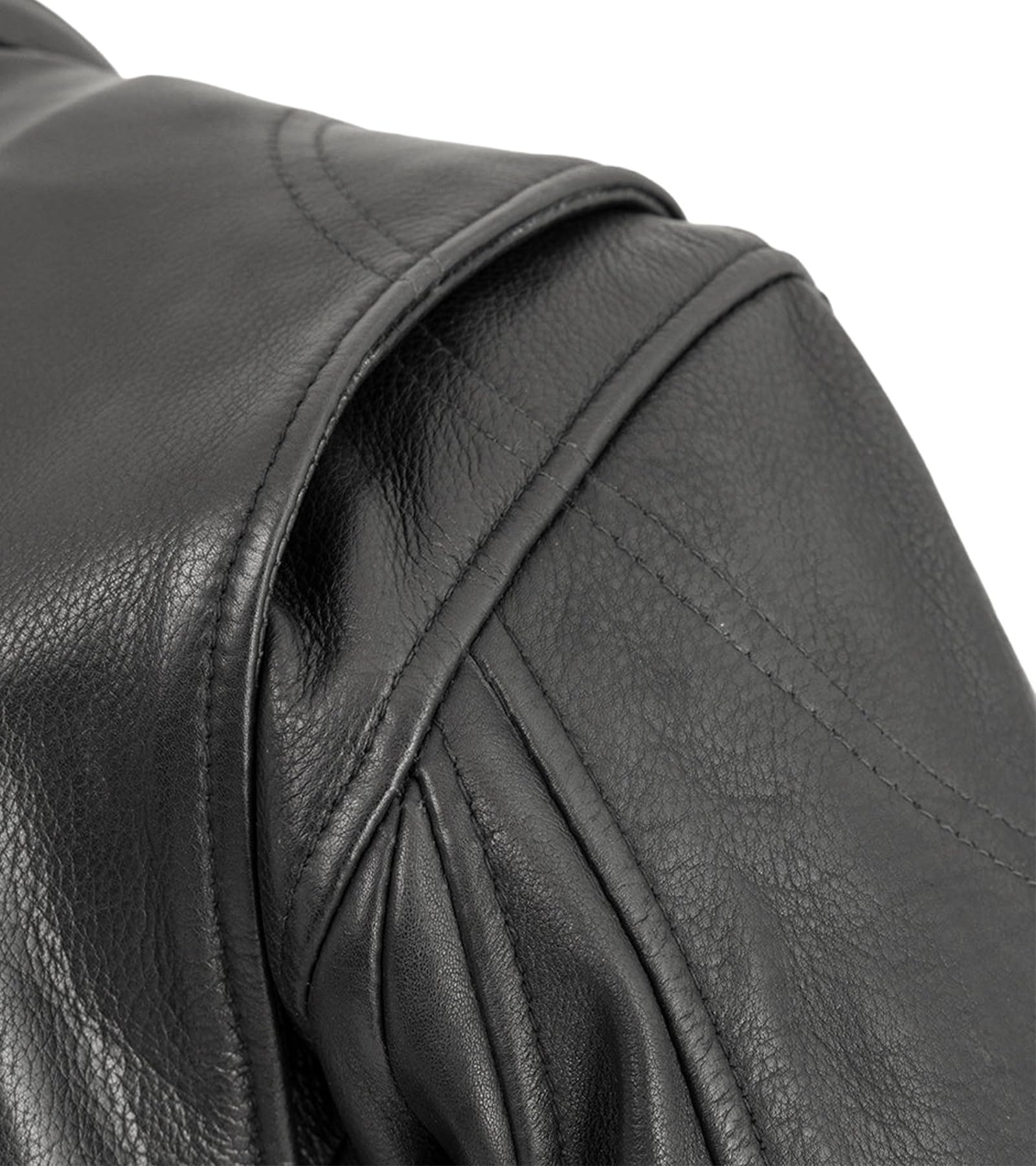 First Mfg Co Indy Men's Genuine Leather Motorcycle Jacket for Men - Biker Riding Gear for Cruiser & Street Motorcycles - Perfect for Daily Commuting & Road Trips