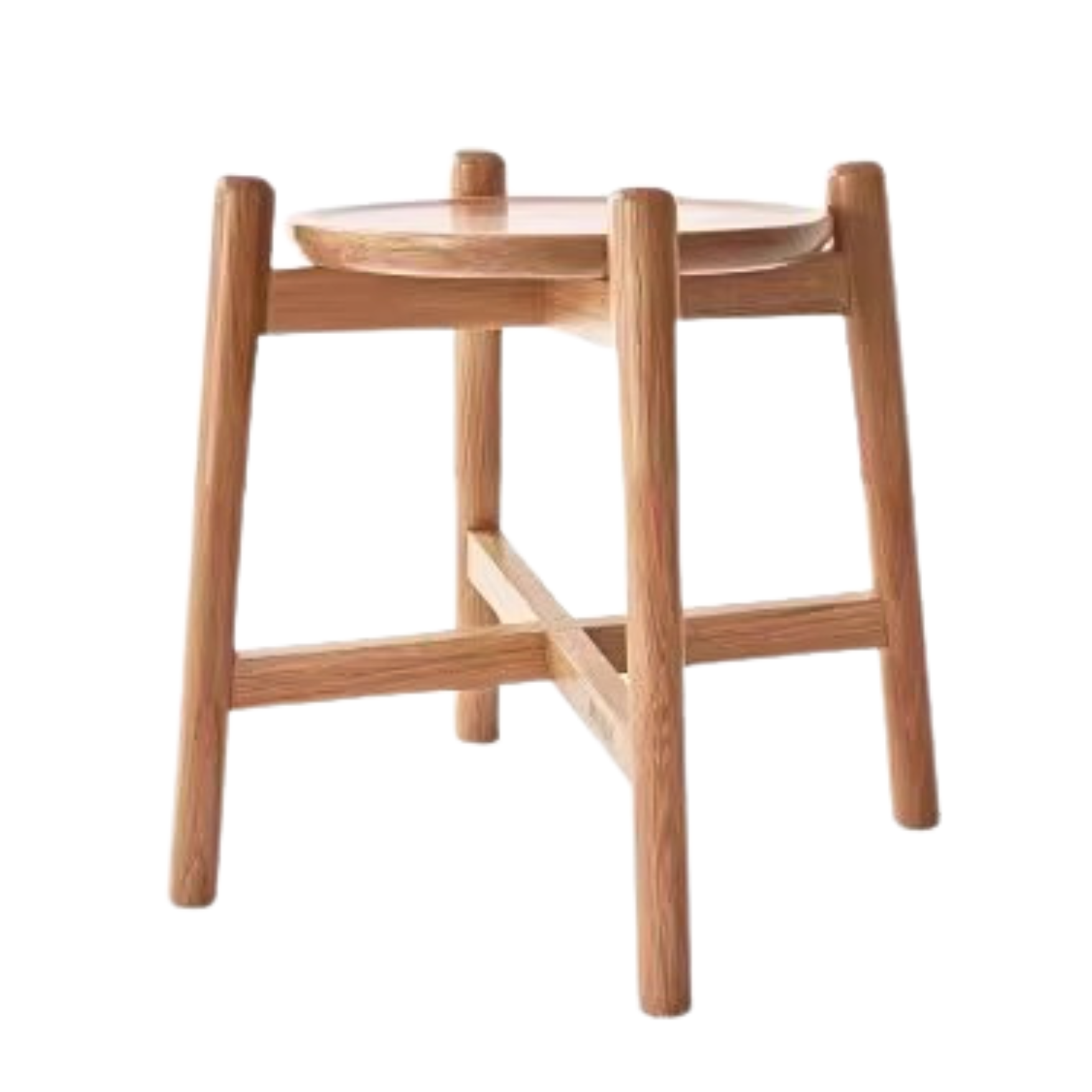Solid Wood Flower Rack - Oak & Walnut Storage Shelf for Plants | Perfect for Home Decor, Living Room, Garden & Indoor Plant Display