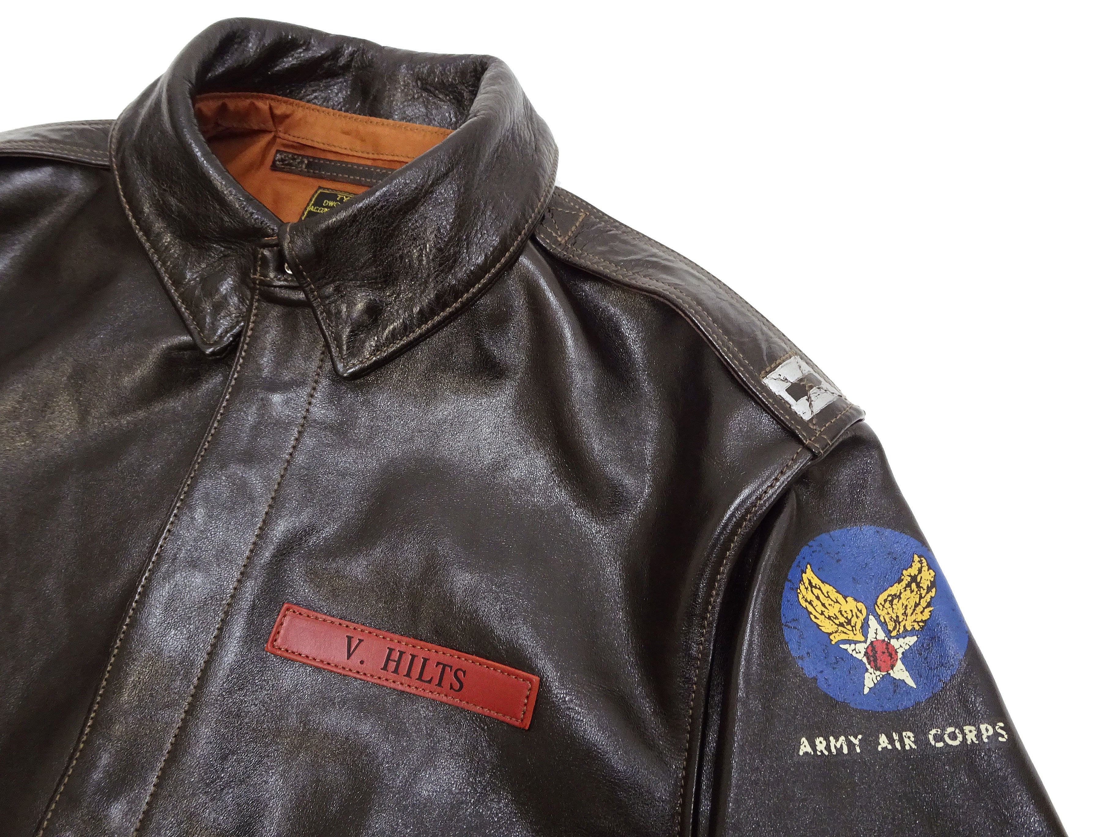 TOYS McCOY Steve McQueen A-2 Flight Jacket for Men - Genuine Leather Bomber Jacket TMJ2412 in Seal Brown - Perfect for Aviation Enthusiasts & Vintage Style Lovers