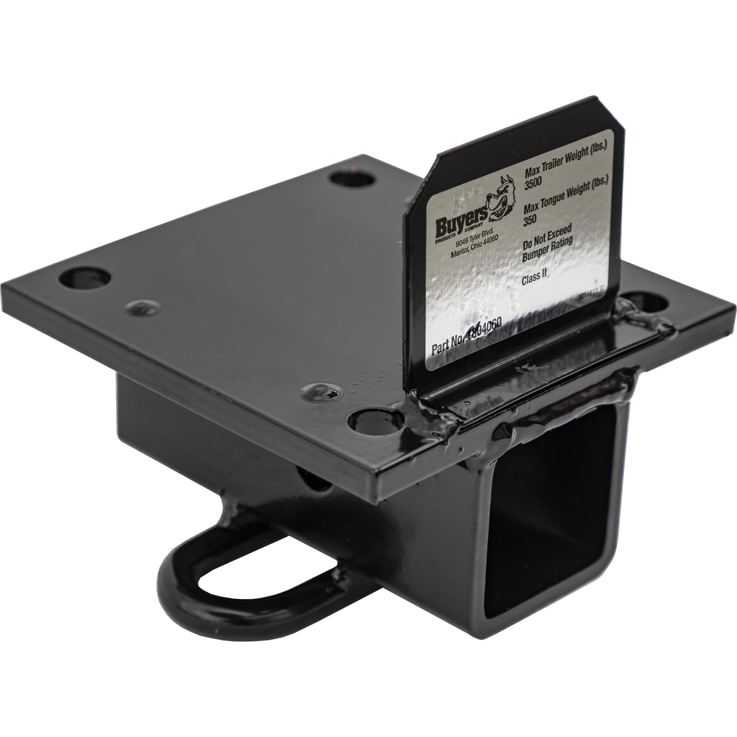Buyers Products 1804060 Universal Trailer Hitch - Heavy Duty Black Towing Receiver for Trucks, SUVs & Vans - Perfect for Hauling Trailers, Boats & Campers