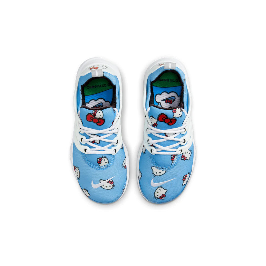 Nike Kids Presto x Hello Kitty Sneakers - University Blue, Black & White - Preschool Sizes for Boys & Girls | Comfortable Running Shoes for School, Play & Everyday Wear