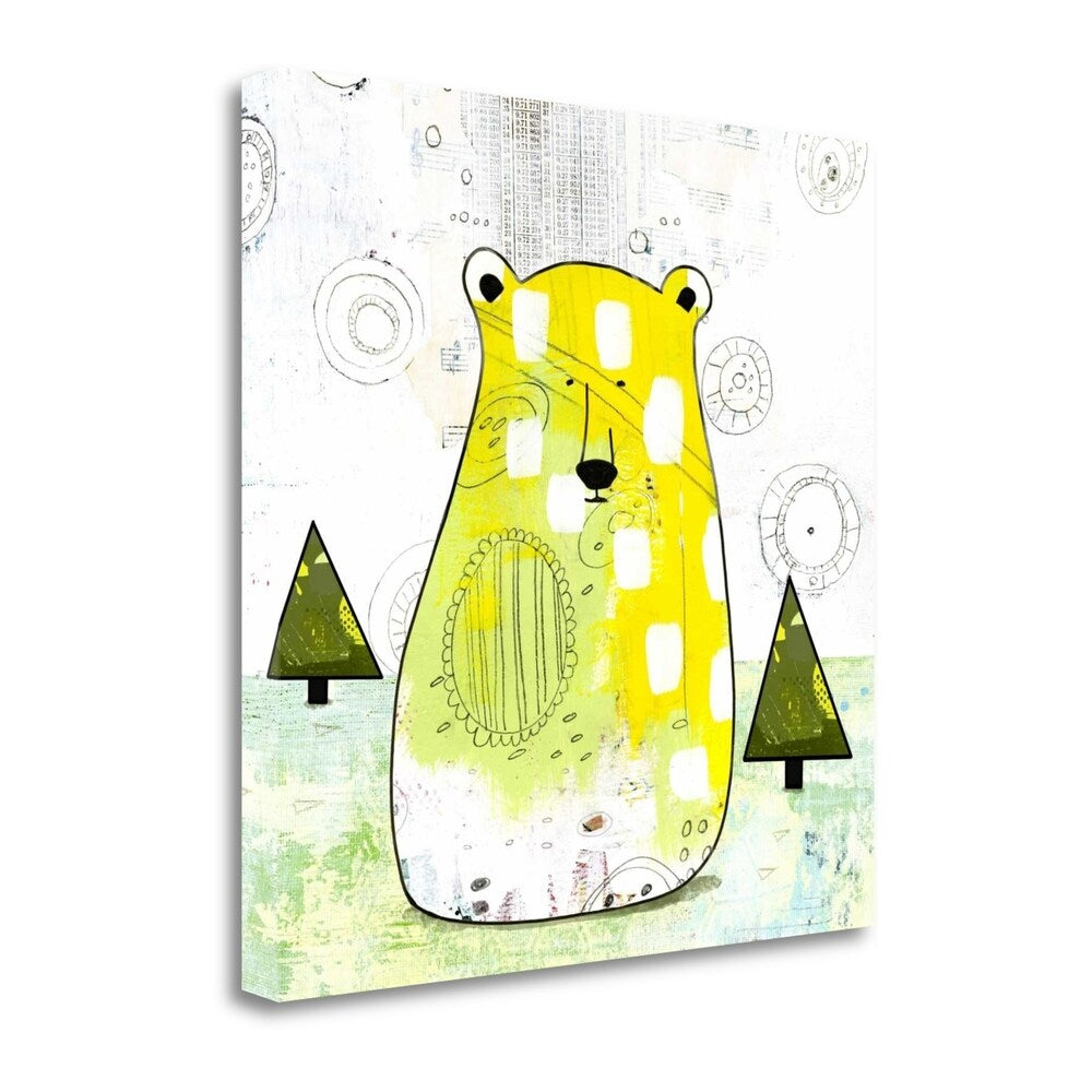 Bear III By Sarah Ogren - Premium Fine Art Giclee Print on Gallery Wrap Canvas - Ready to Hang Wall Decor - Perfect for Living Room, Bedroom & Office