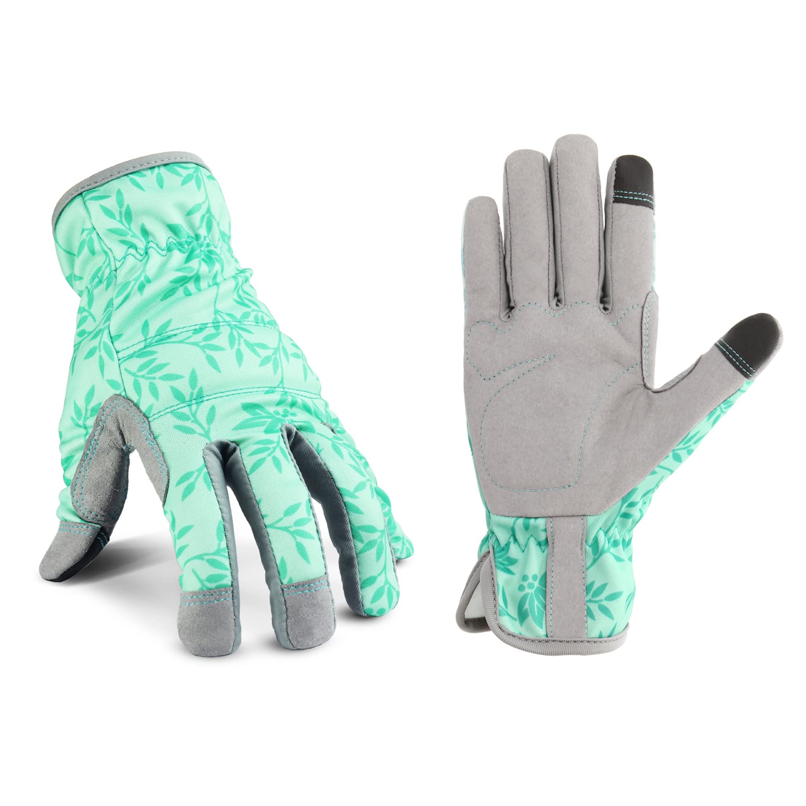 Premium Women's Leather Gardening Gloves - Flexible Breathable Spandex Thorn Proof Gloves for Yard Work - Perfect Garden Gifts & Tools for Female Gardeners (Extra Small Fit for Small Hands) - Ideal for Planting, Weeding, and Landscaping