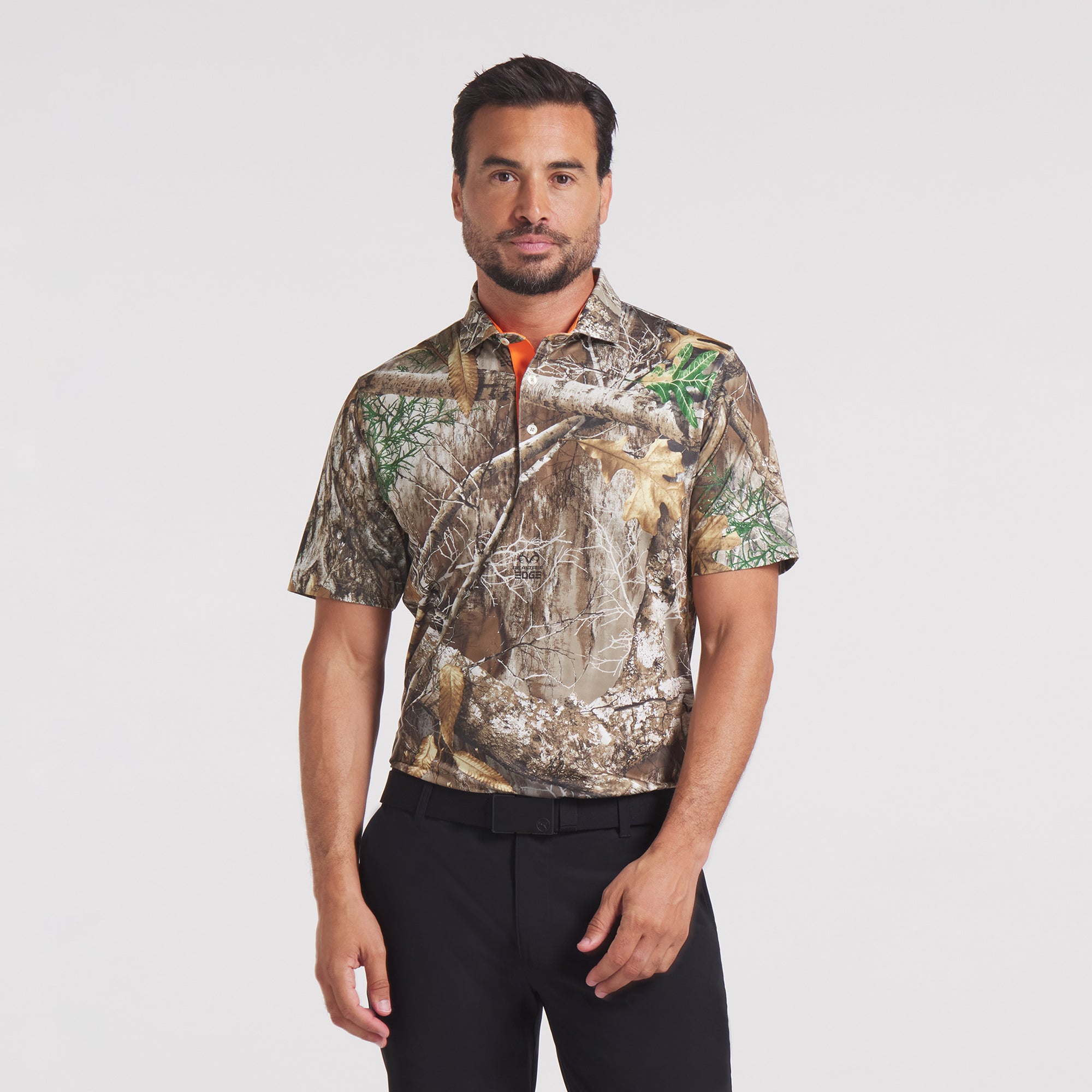 Realtree® Camo Golf Polo Shirt for Men - Comfortable & Stylish Hunting & Outdoor Performance Wear - Perfect for Golf, Hunting, and Outdoor Adventures