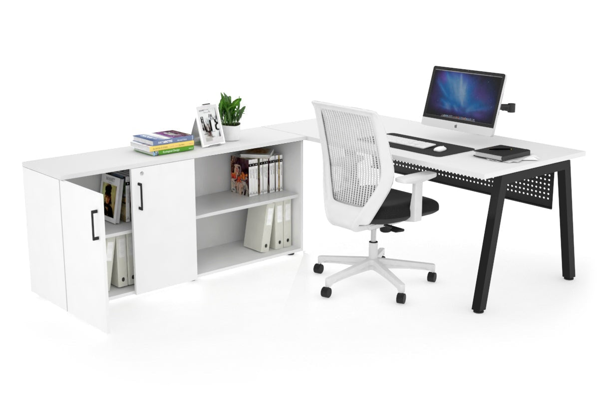 Quadro A Executive Black Frame Office Chair [1600L x 700W] - Premium Ergonomic Seating for Conference Rooms & Executive Offices