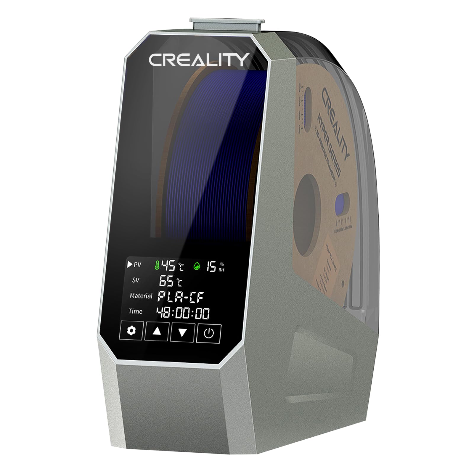 Creality Official Space PI Filament Dryer - Upgraded 3D Printer Filament Dryer Box with 360° Heating, Filament Dehydrator Storage for 1kg 1.75/2.85mm PLA ABS PETG PA - Perfect for 3D Printing Workshops & Filament Storage